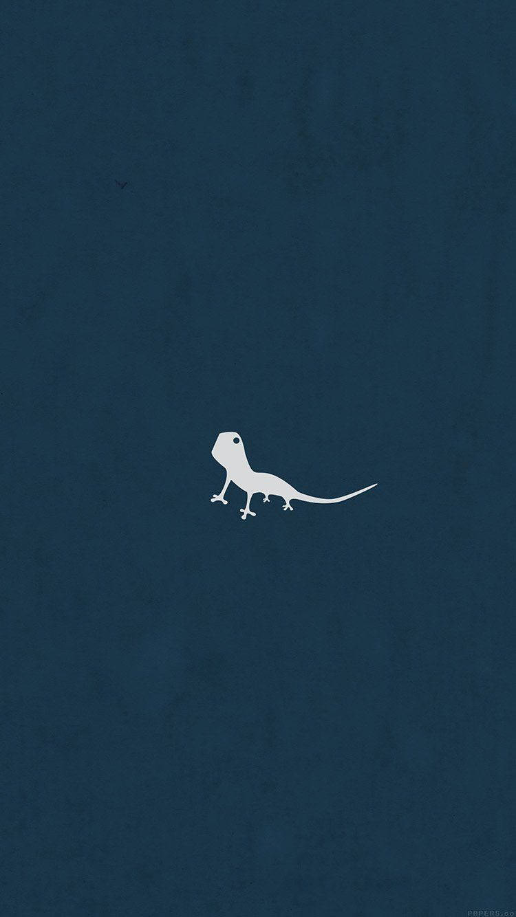 Tiny Lizard Simple iPhone Wallpaper