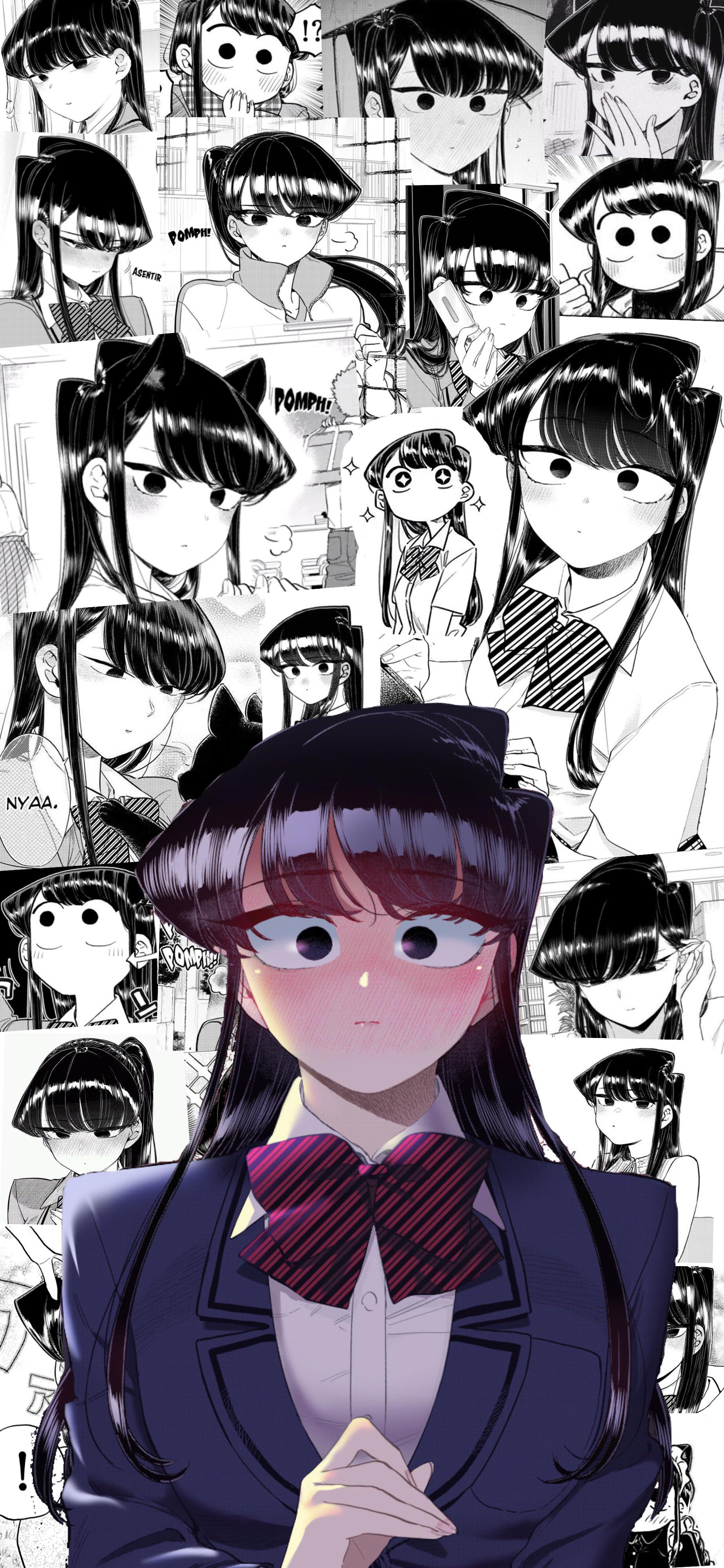 I made a Komi san wallpaper, hope yall