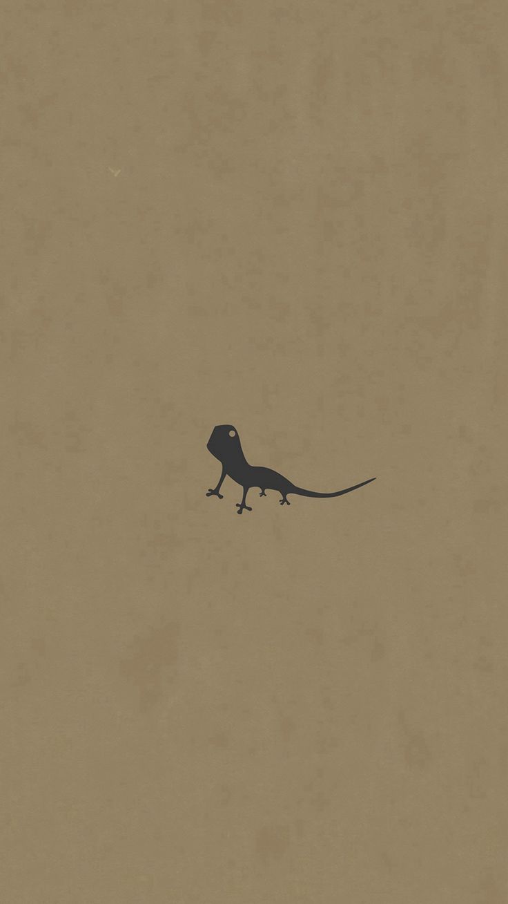 Lizard Brown Animal Minimal Simple Art