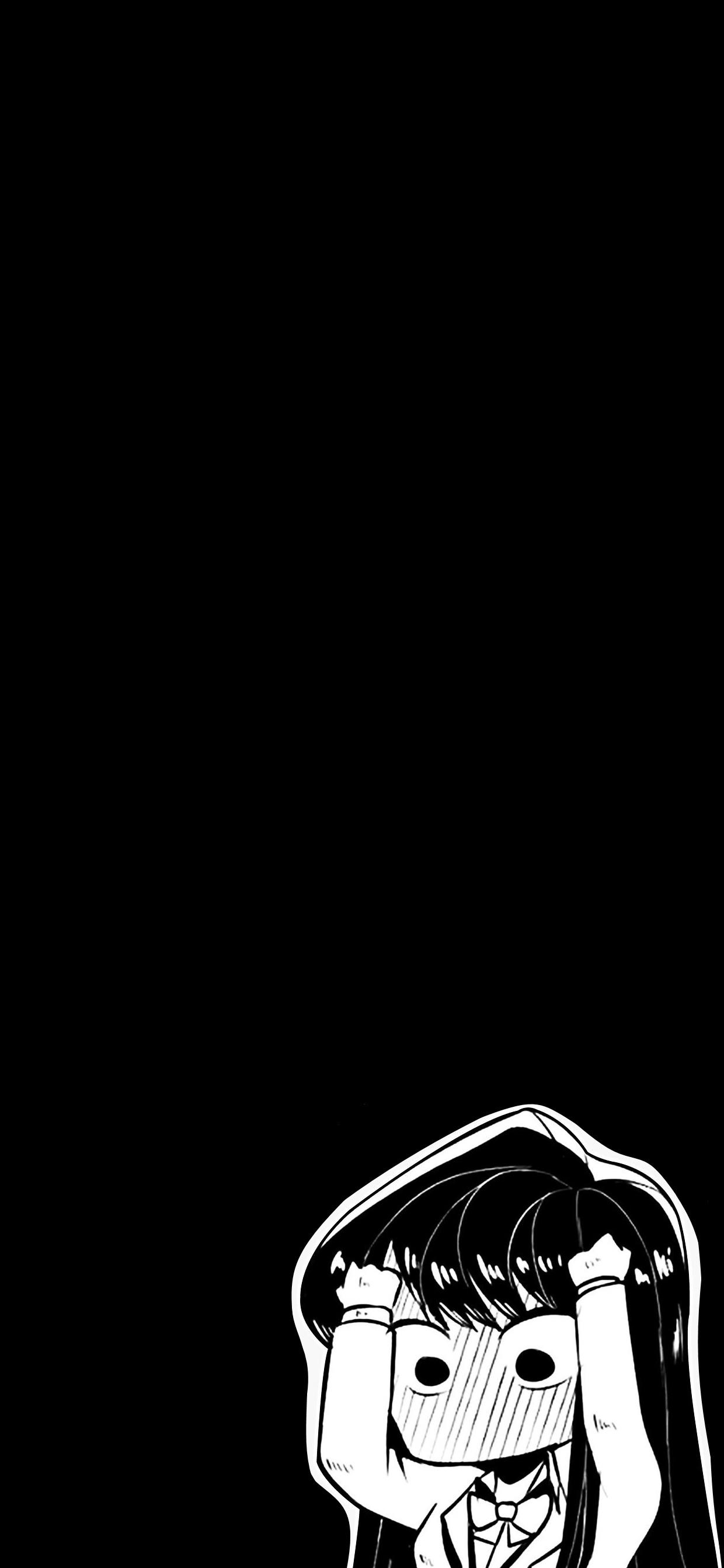 simple Komi phone wallpaper