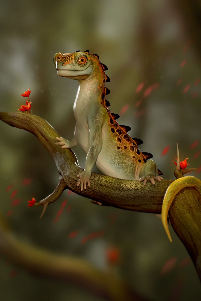Download wallpaper 800x1200 lizard