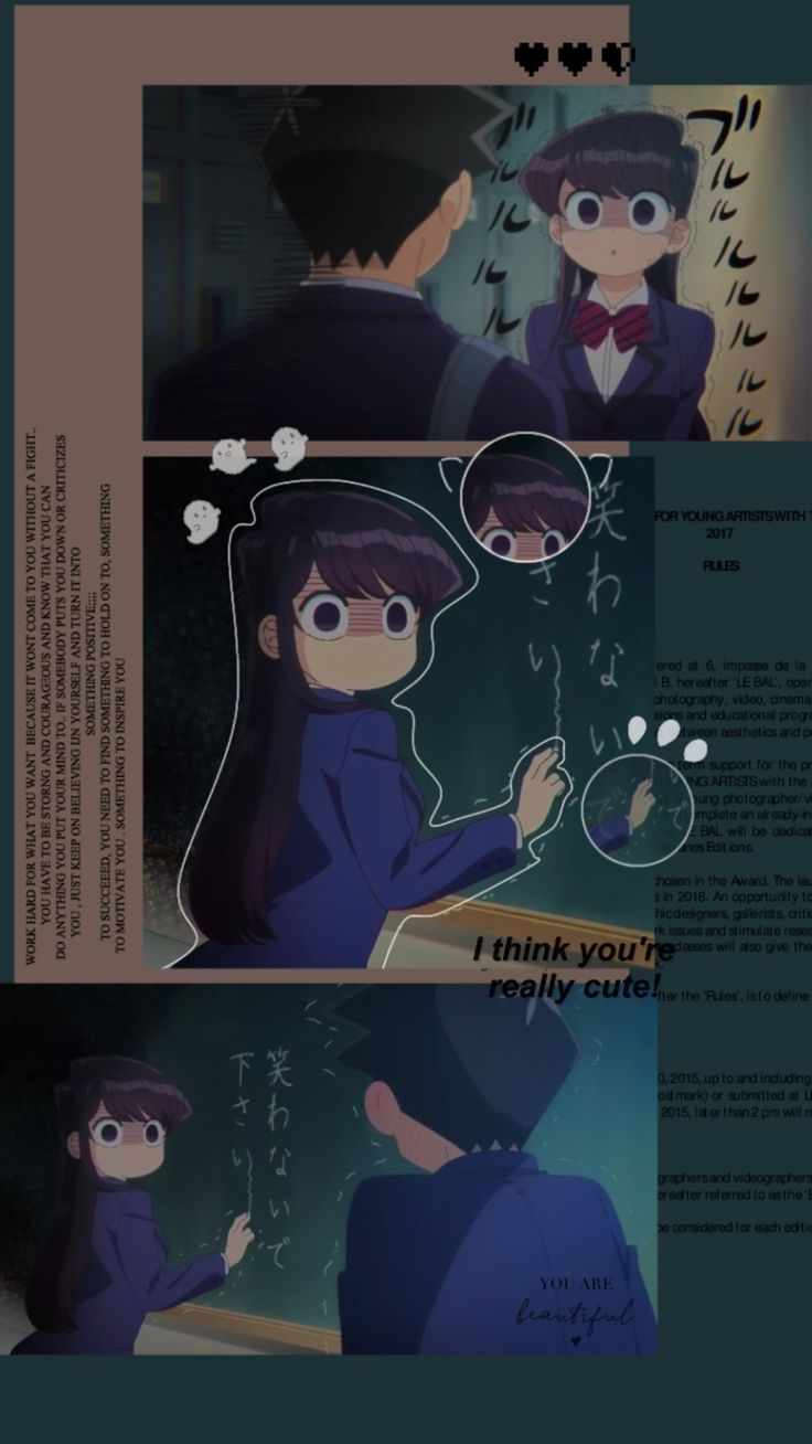 komi can't communicate wallpaper