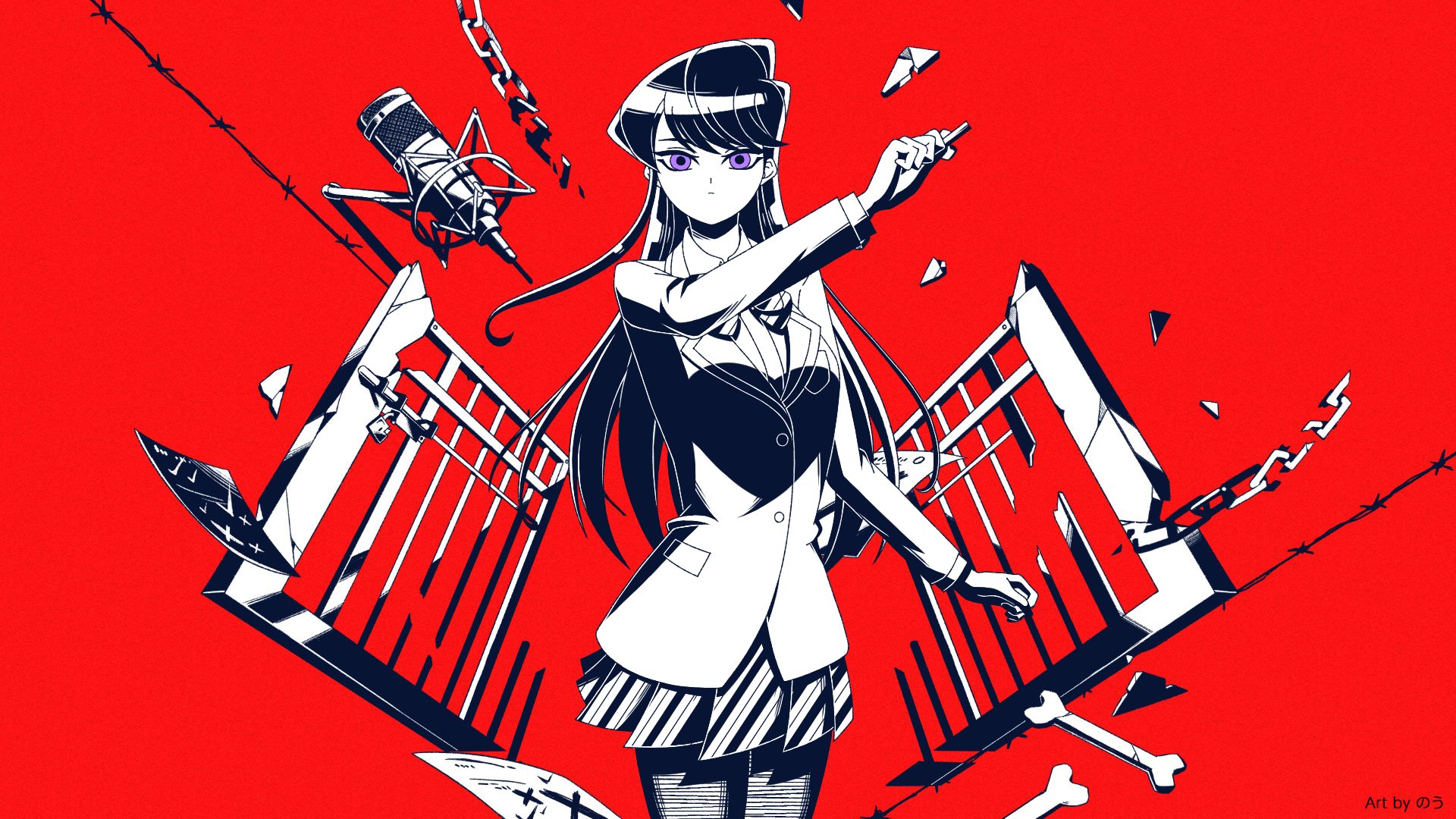 Download Komi Shouko Anime Komi Can't Communicate HD Wallpaper by たえあじ