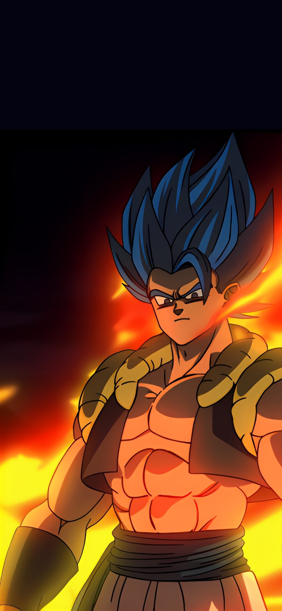 Gogeta Blue KO Screen Phone Wallpaper