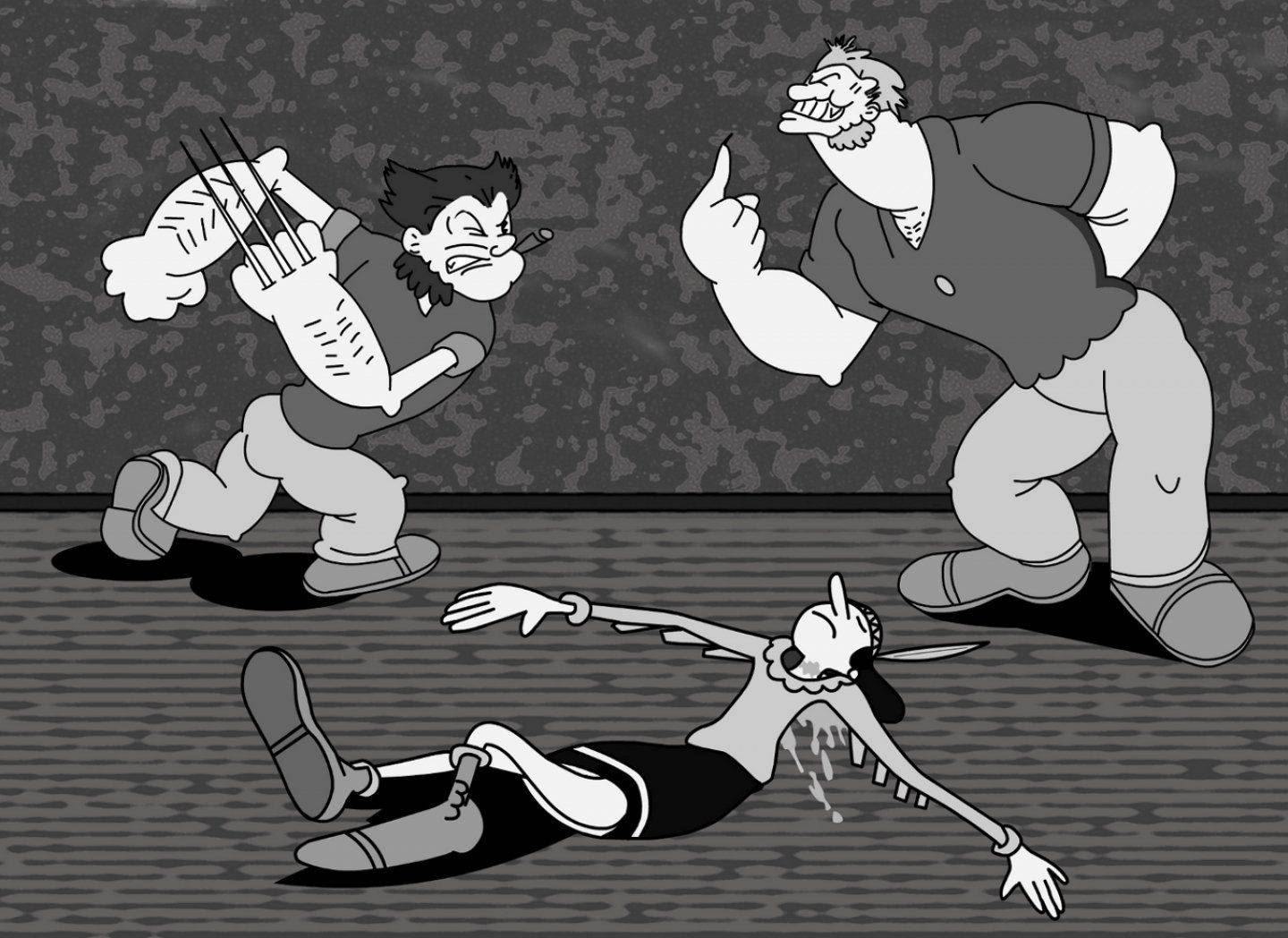 Download free Retro Popeye Fight With