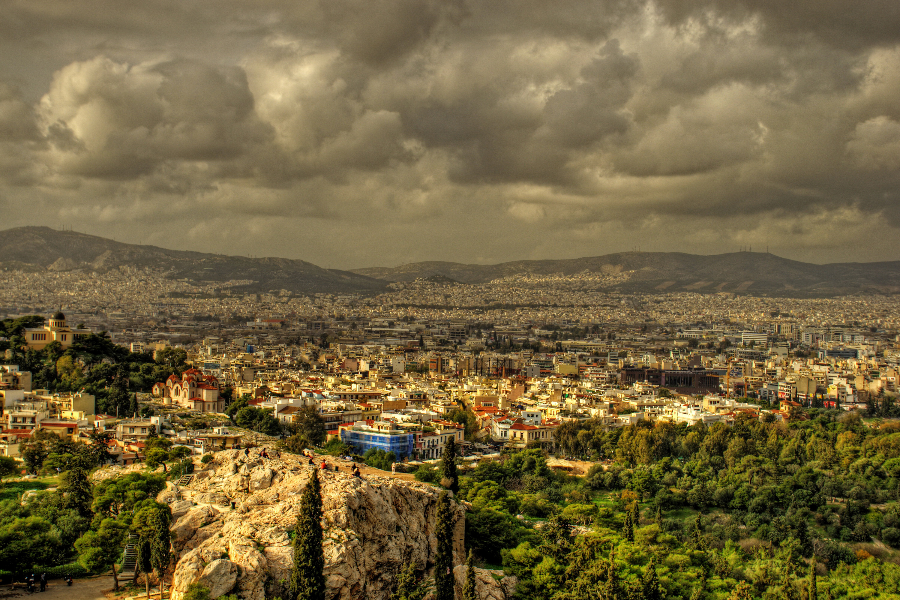 Photo Greece Acropolis Athens HDR From