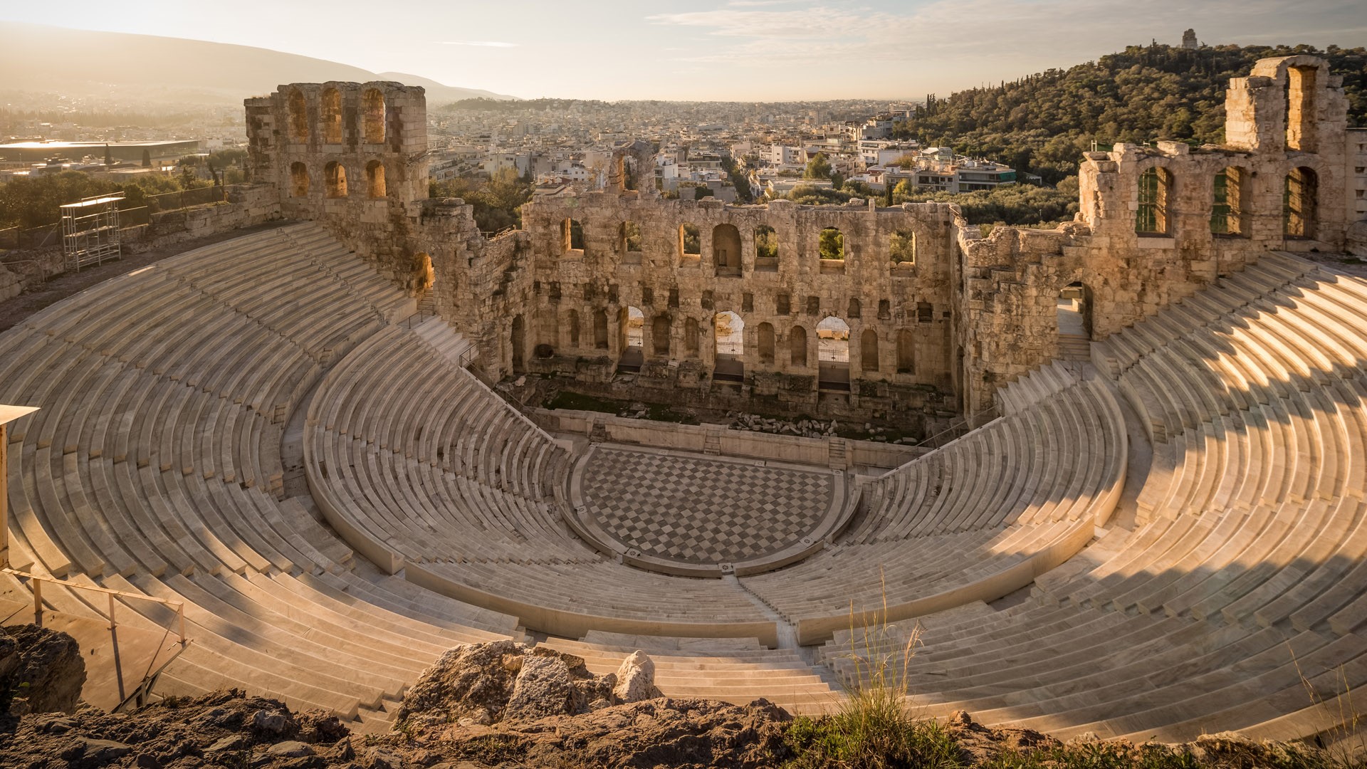 View of Odeon of Herodes Atticus on
