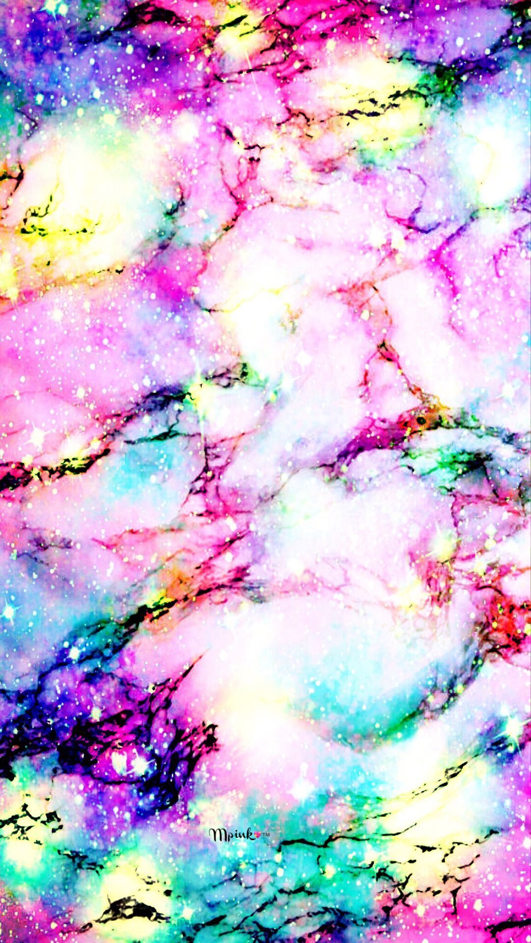 Rainbow marble galaxy wallpaper