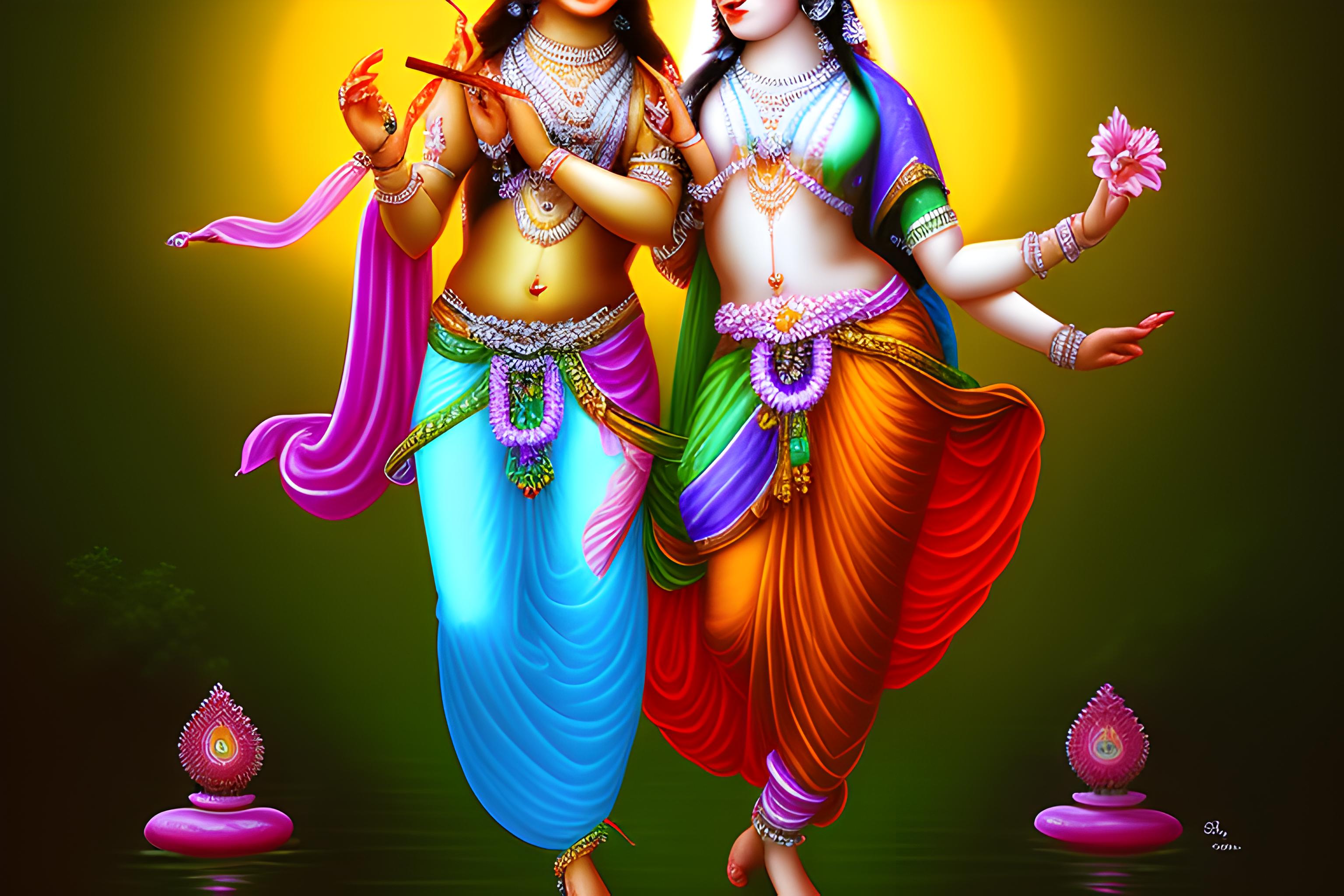Radha Krishna AI Wallpapers - Wallpaper Cave