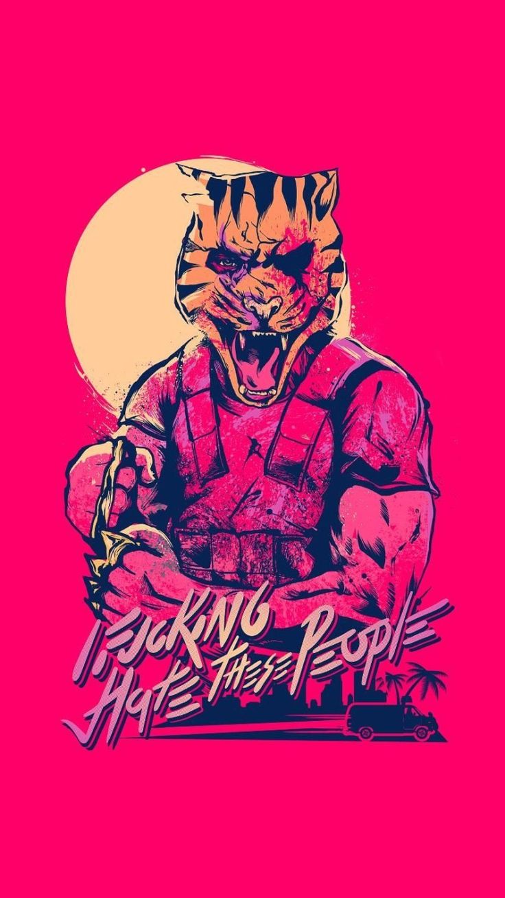 Hotline miami, Miami wallpaper, Miami art