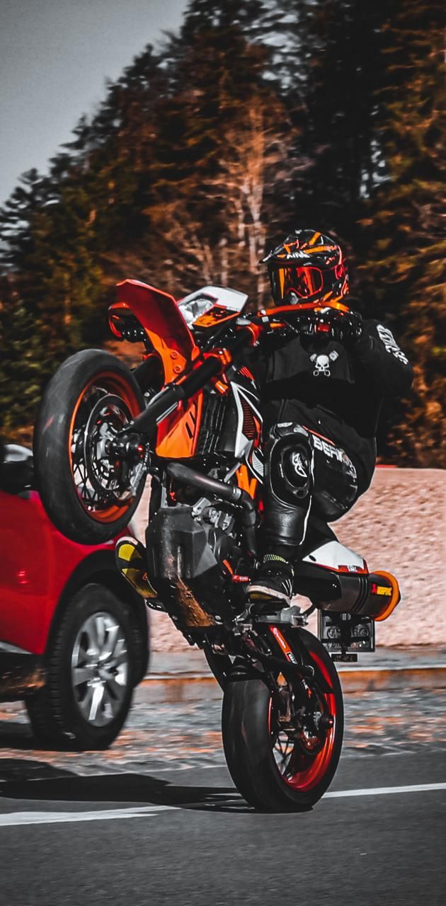 KTM wheelie wallpaper