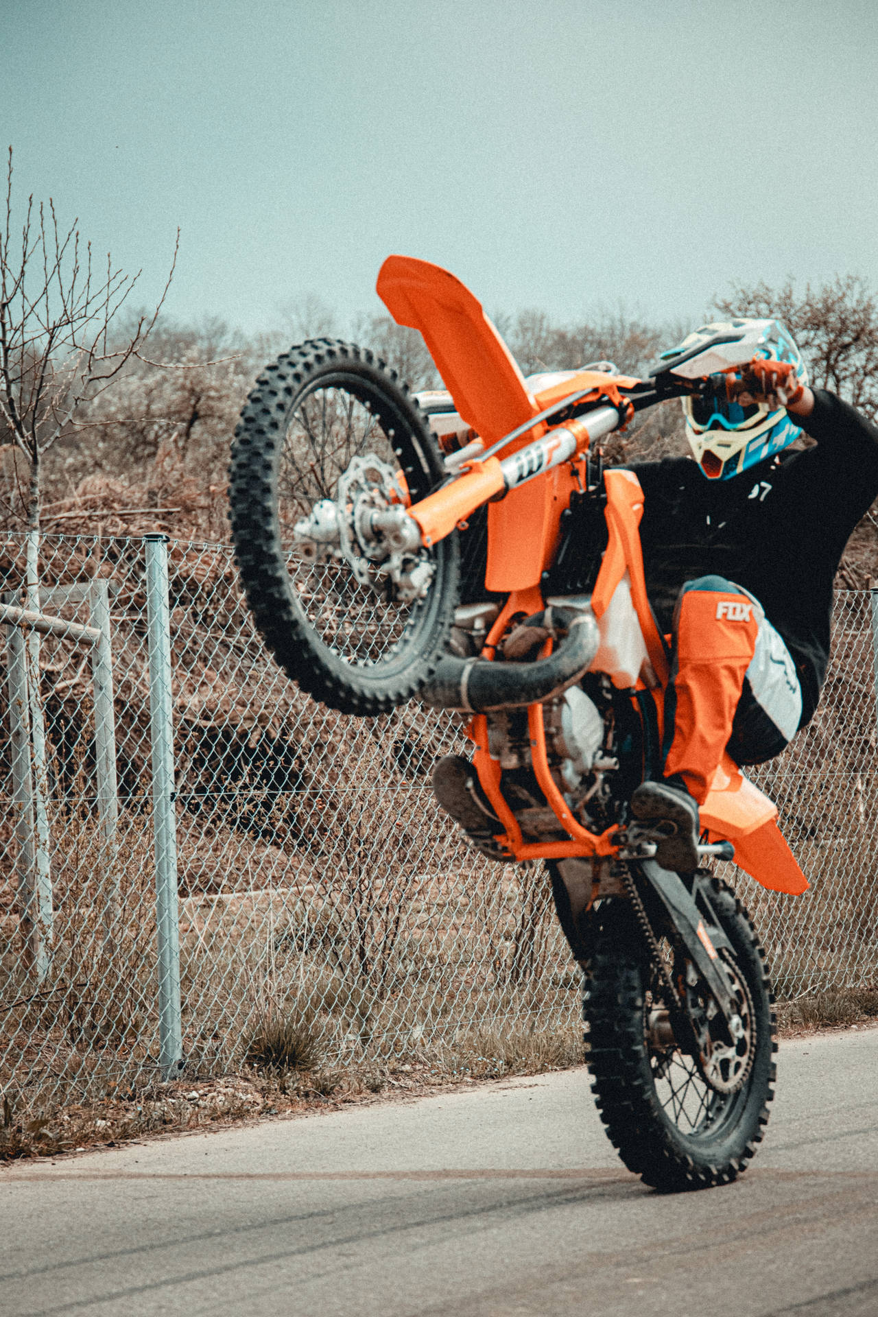 Download free Ktm Bike During Wheelie