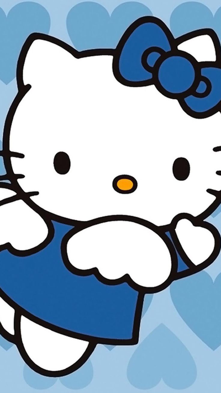 Hello Kitty Blue iPhone Wallpaper