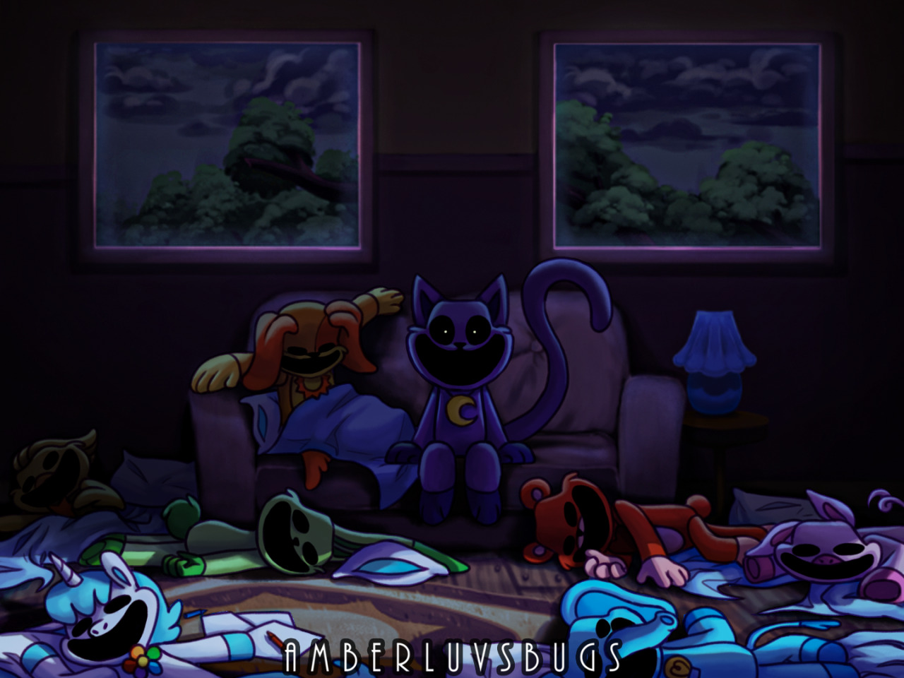 All of the background work and stills I