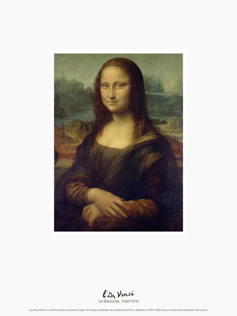 Mona Lisa. Reproductions of famous
