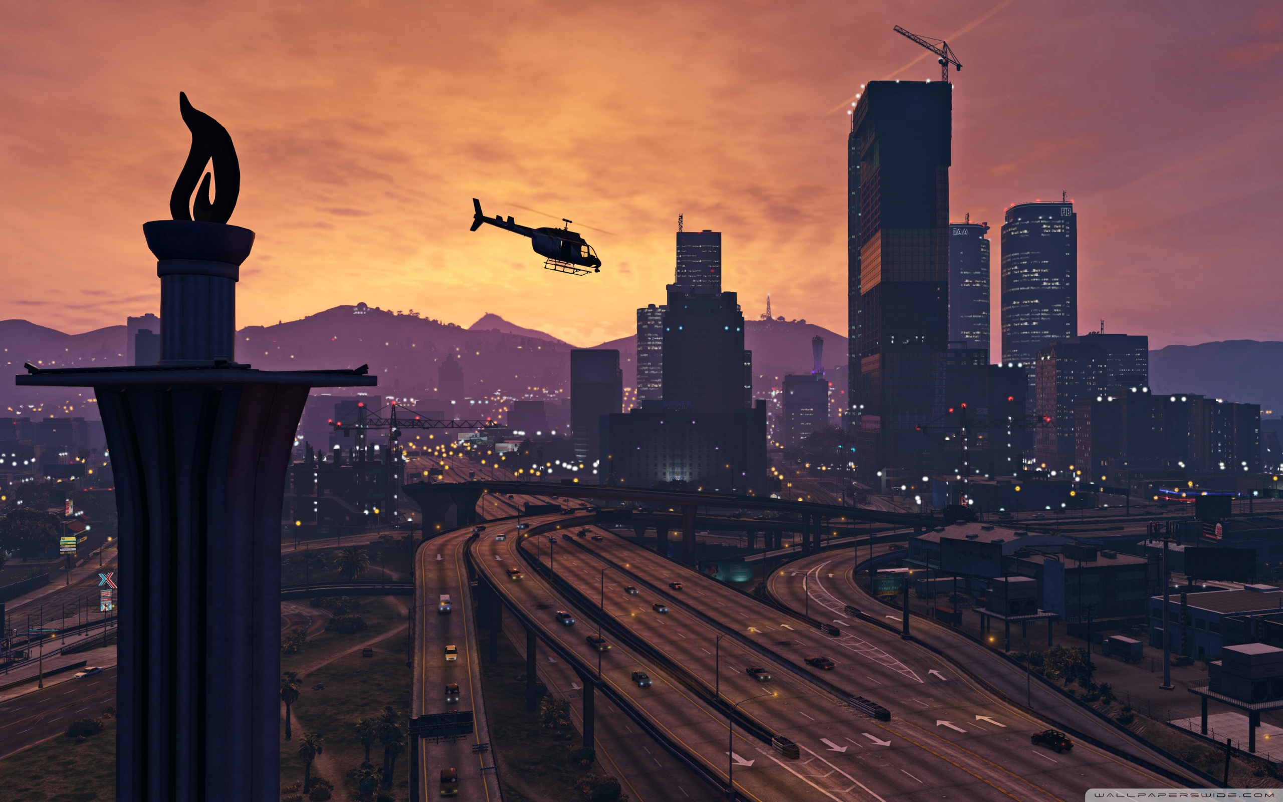 GTA V City Ultra HD Desktop Background