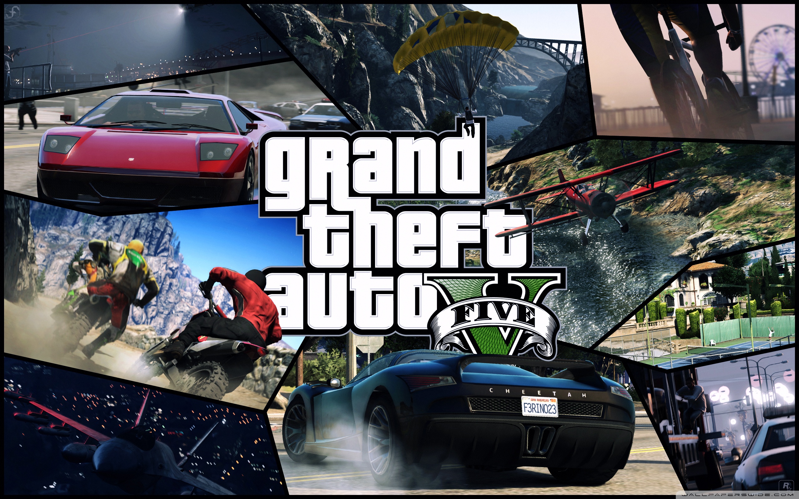 GTA V Tiles Ultra HD Desktop Background