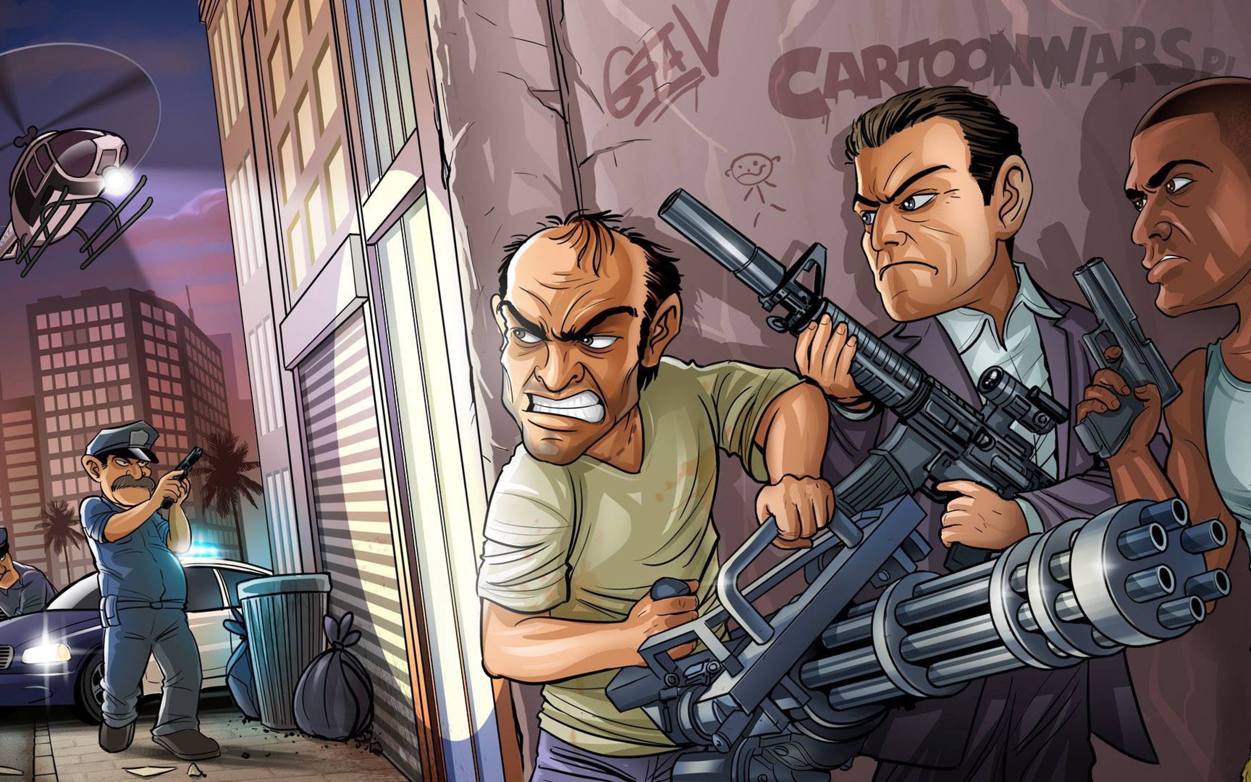 GTA V Game Art Wallpaper