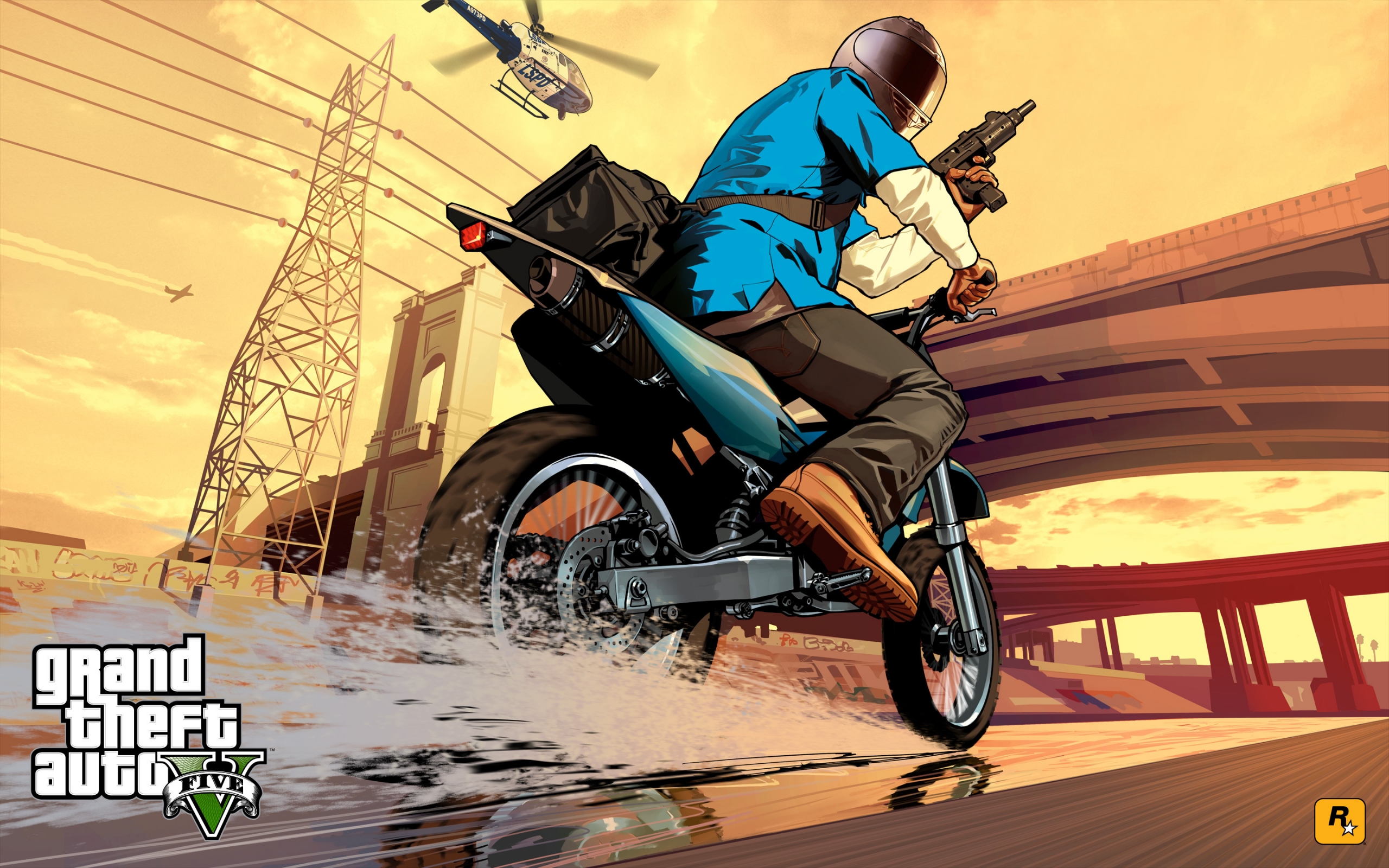 Grand Theft Auto V Poster 2560 x 1600