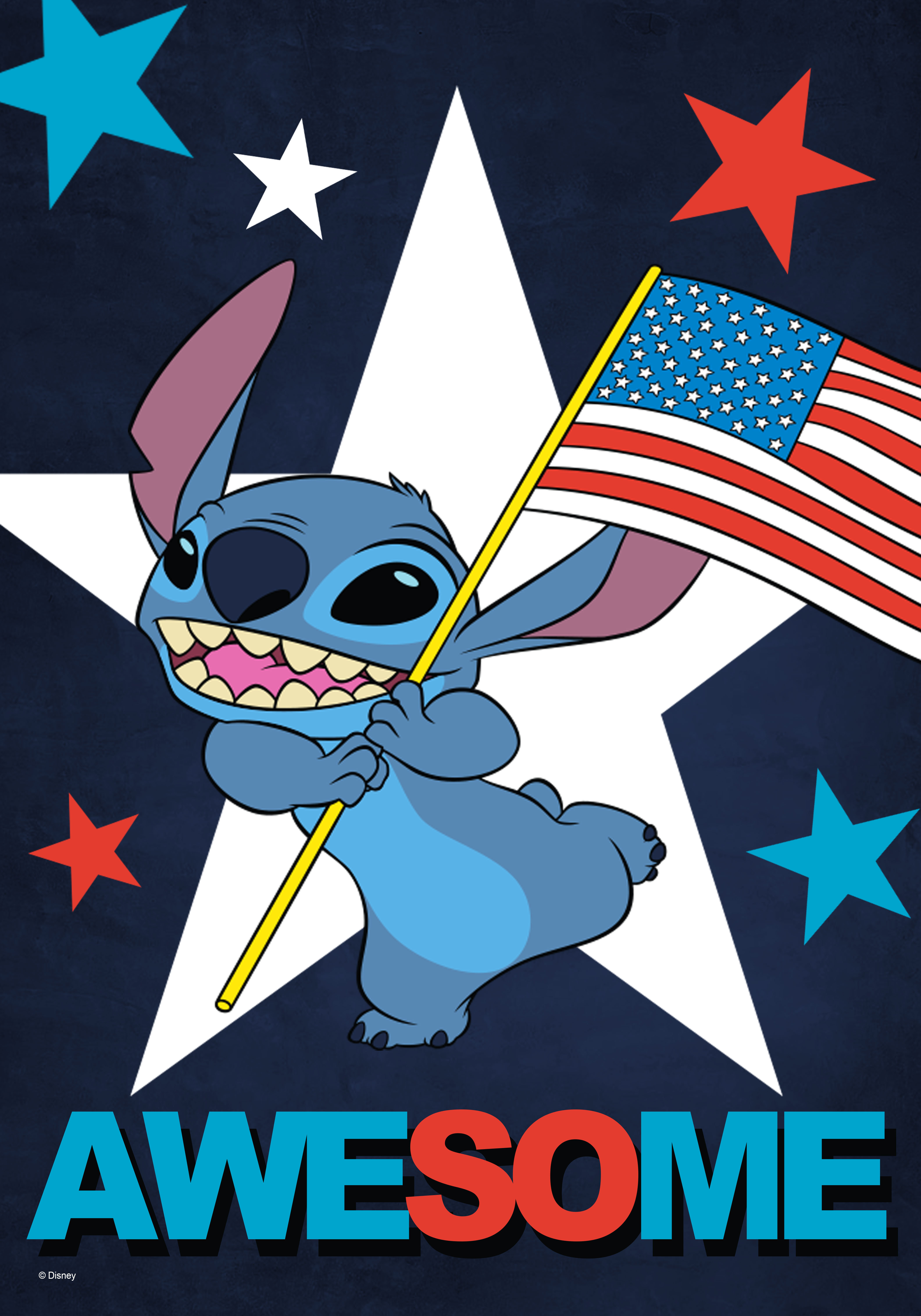 Back Yard Glory Disney Stitch Patriotic