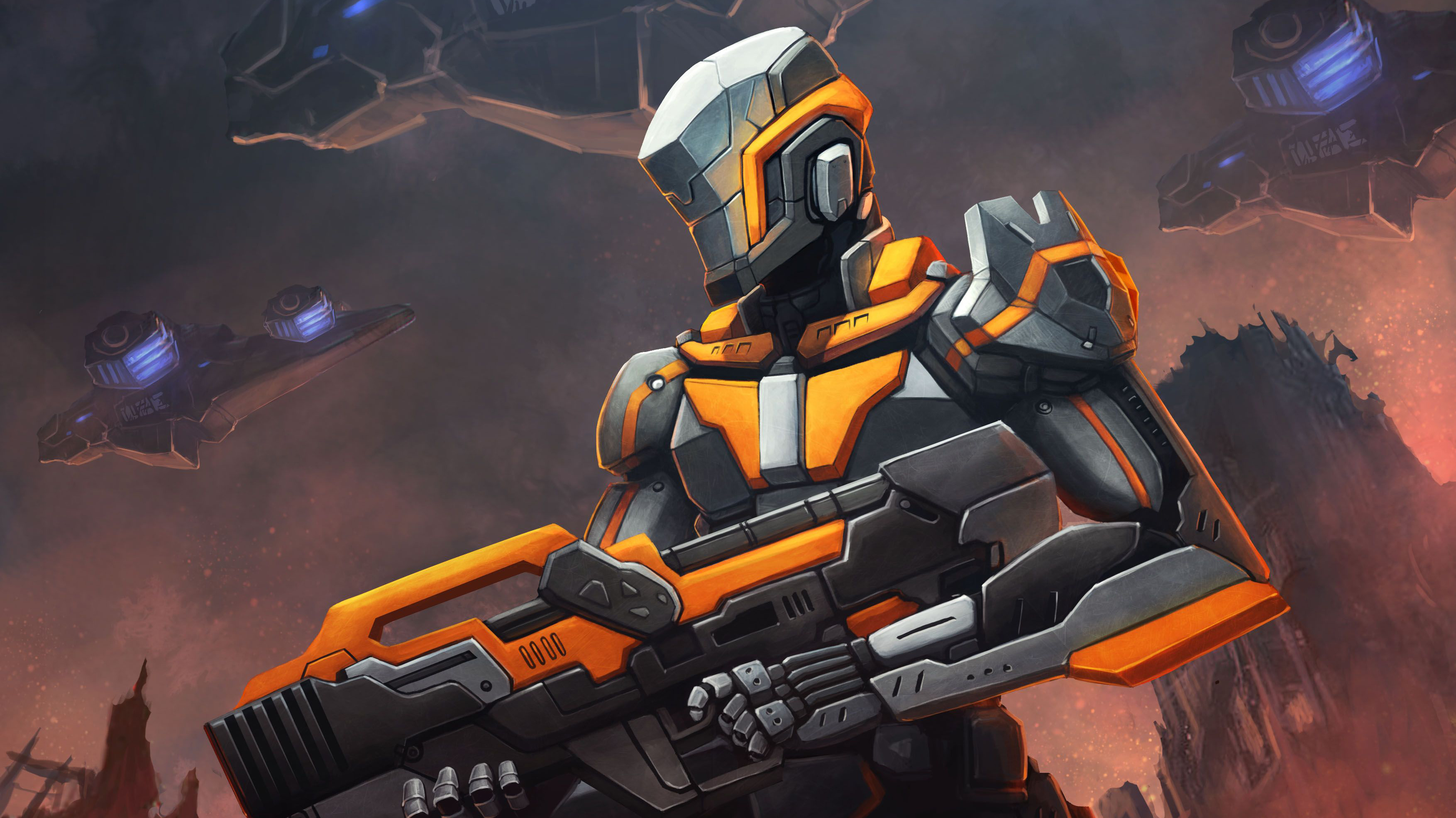 Sci Fi Robot HD Wallpaper