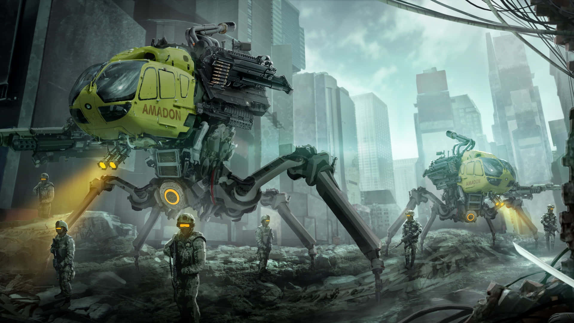 Cartoon Sci Fi Wallpaper