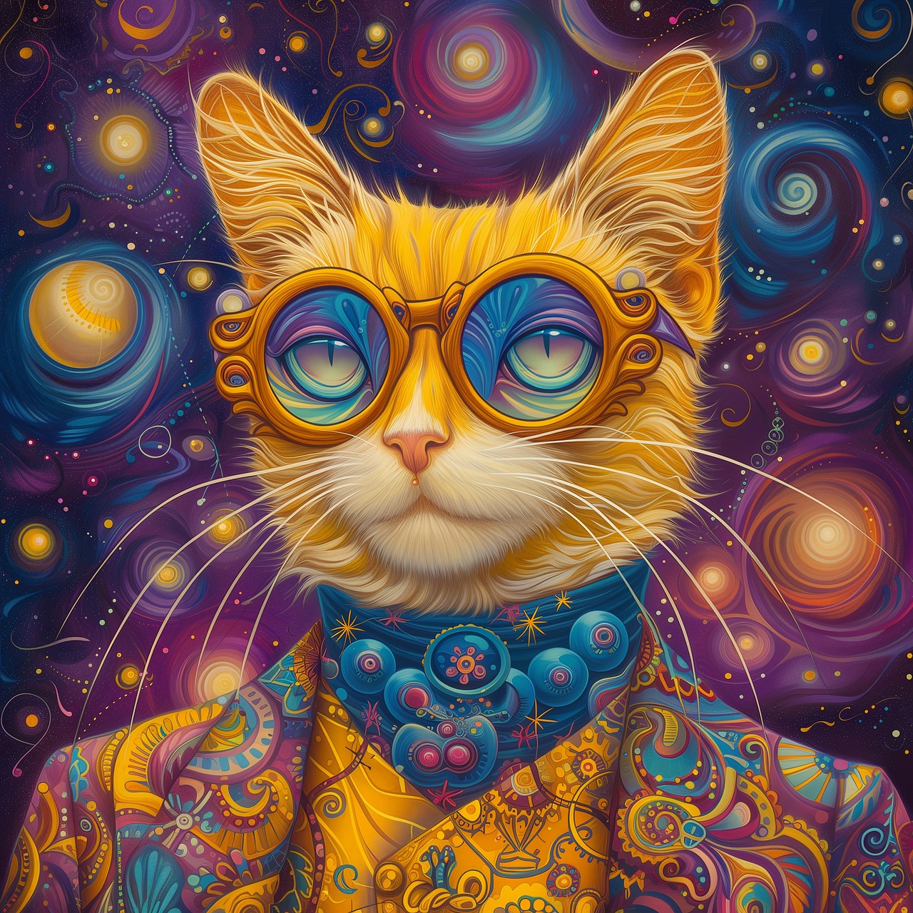 Download, Psychedelic, Cat