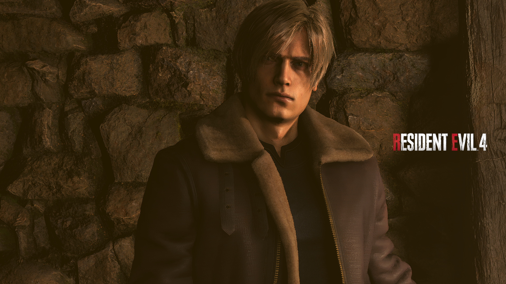 Wallpaper Leon Resident Evil 4 Remake