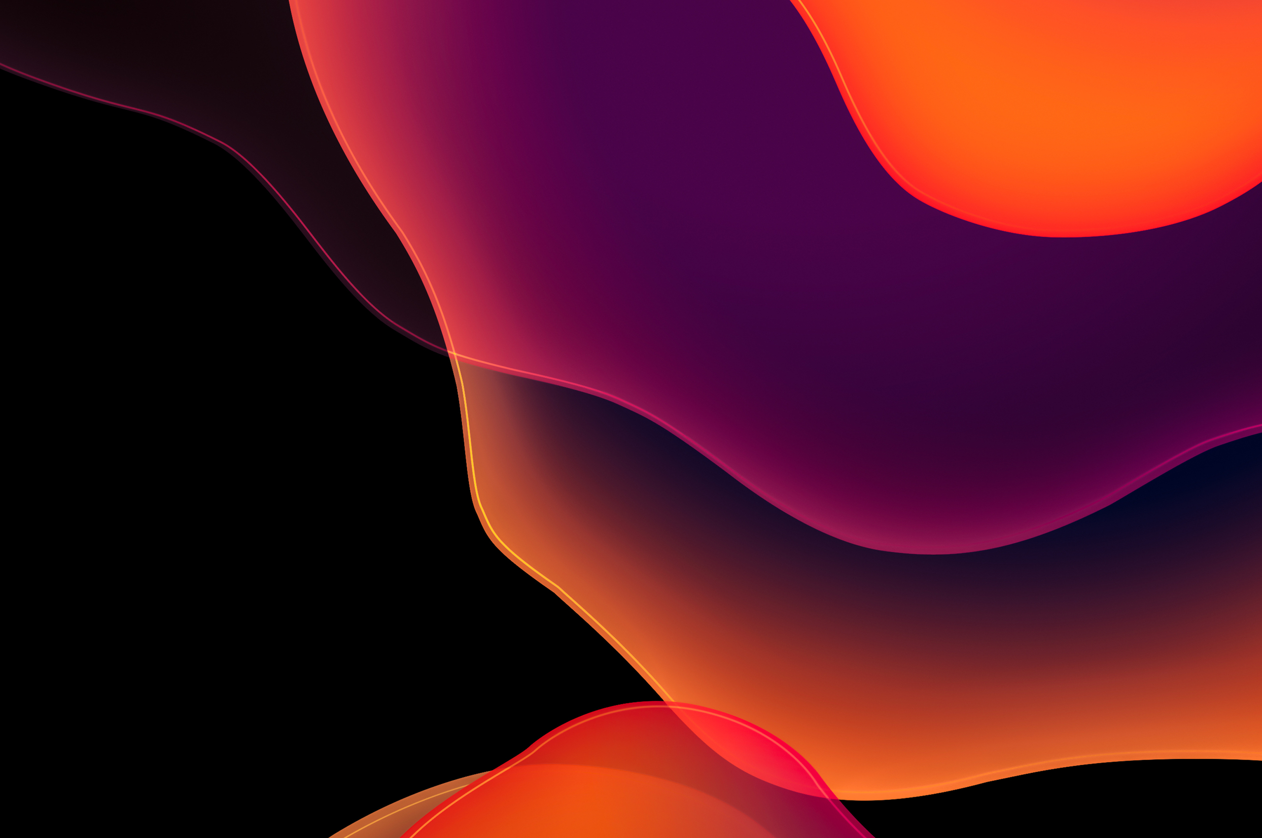 Apple Abstract Dark Red 4k