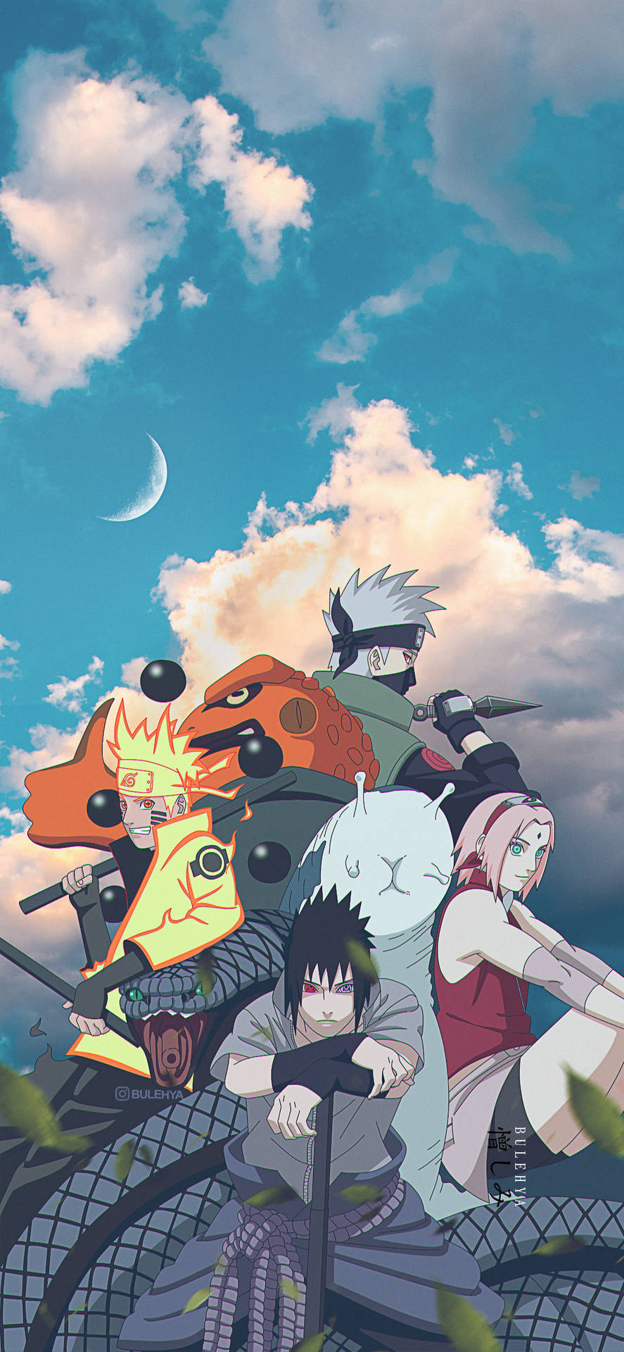 Team 7 Naruto iPhone Wallpaper