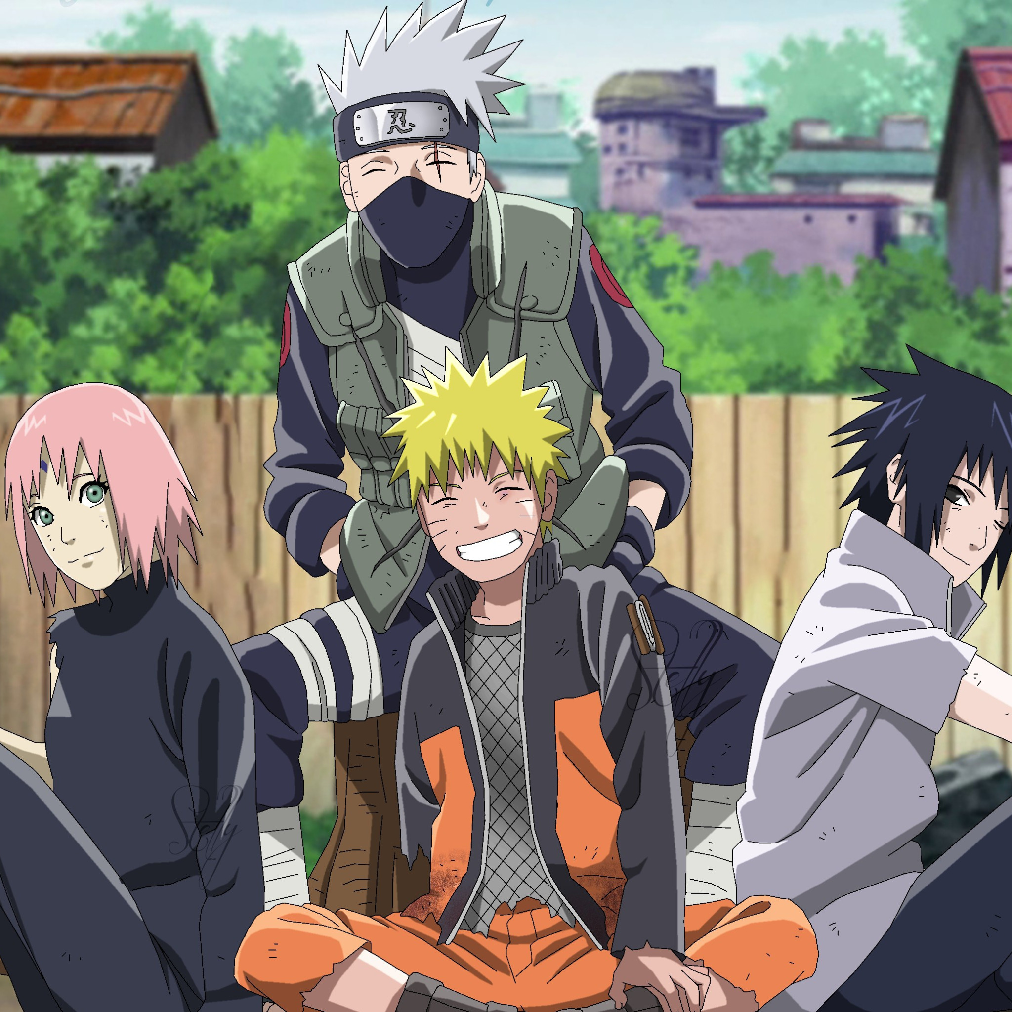Download wallpaper Naruto, anime, ninja
