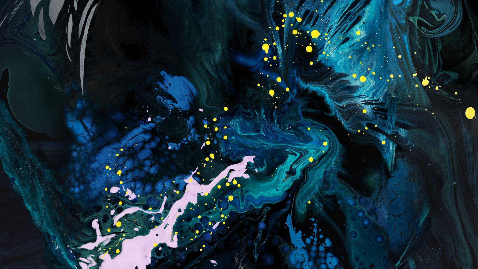 Download Dark Blue Abstract Macbook Pro