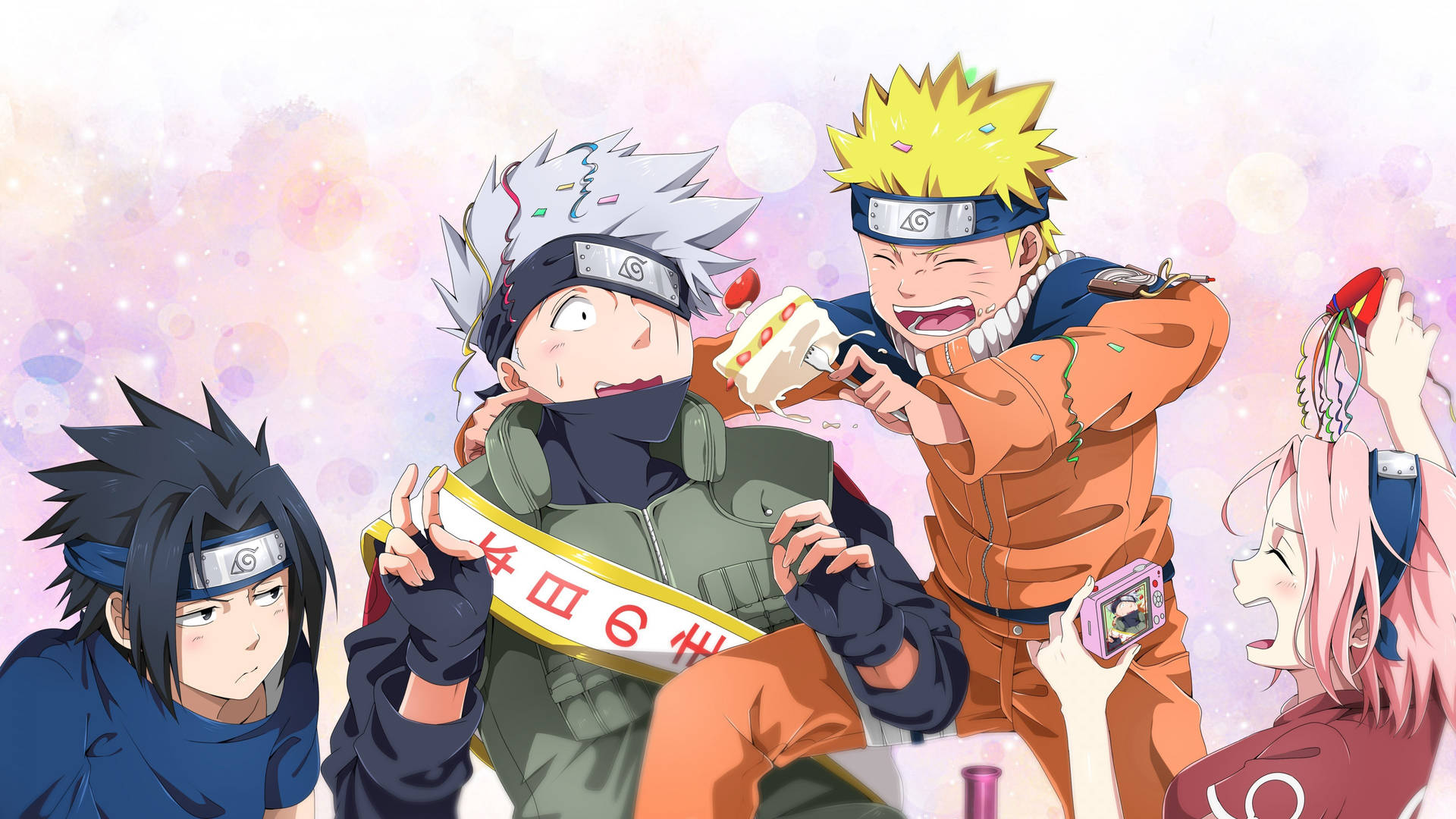 Download free Happy Team 7 Naruto 4k Pc