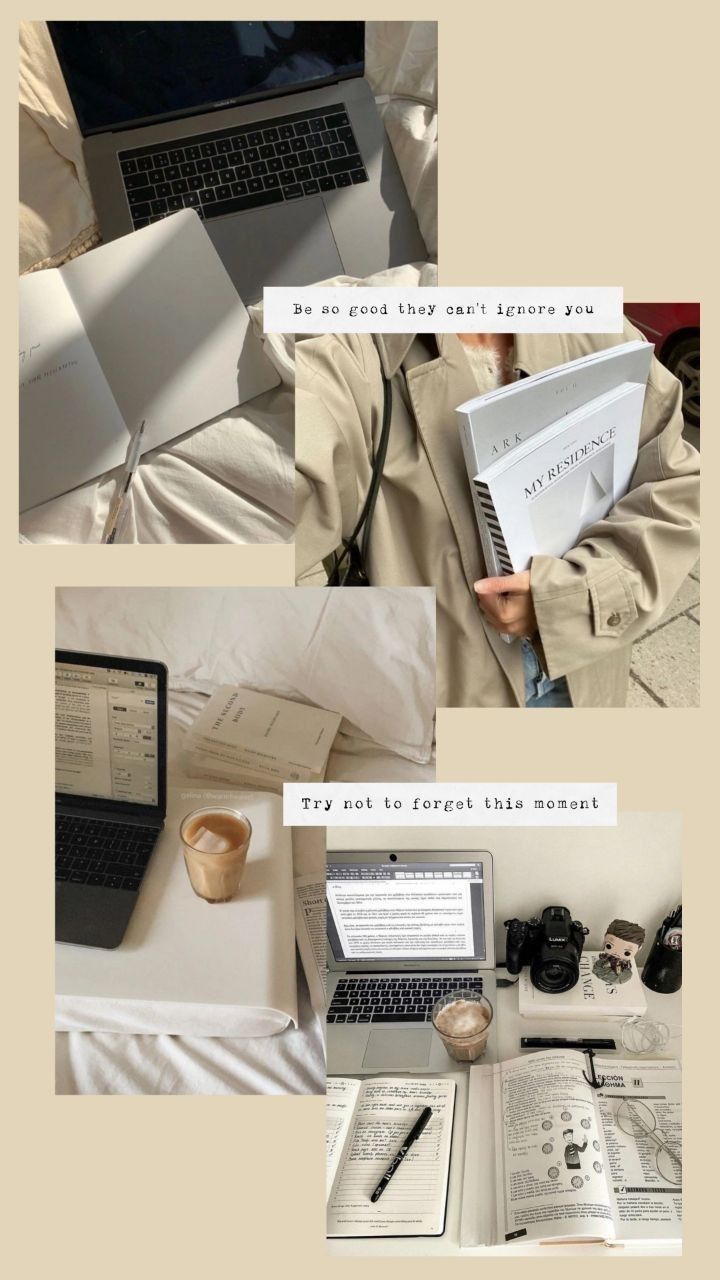 Wallpaper on phone. Study motivation