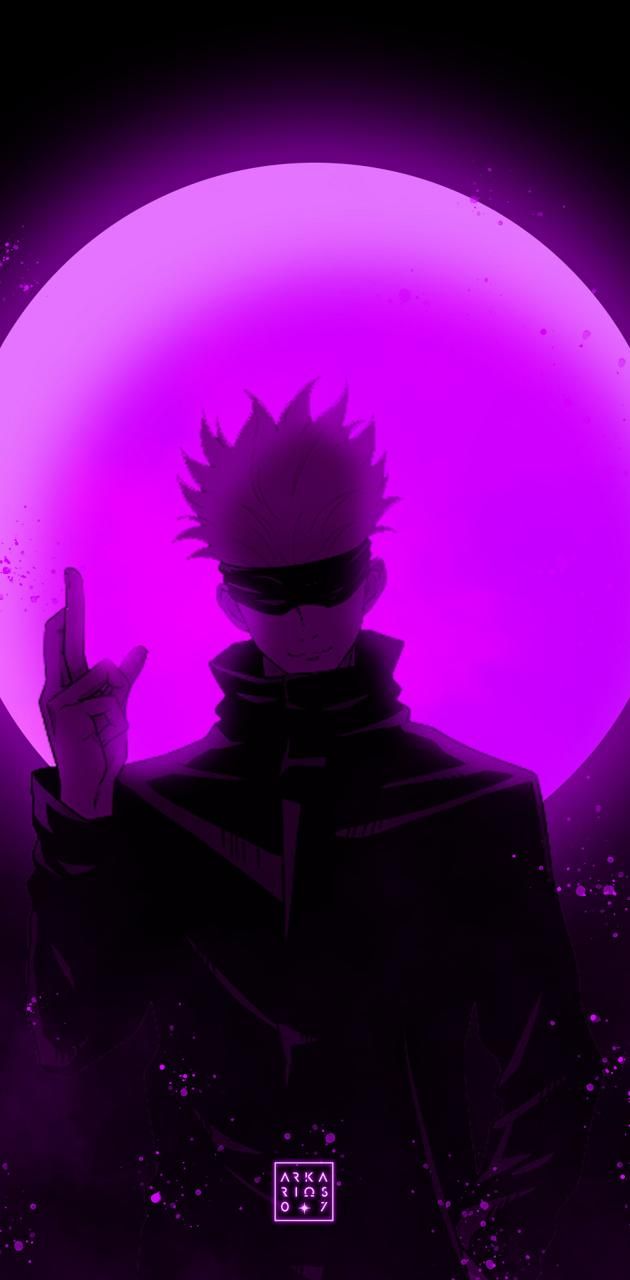 Gojo satoru neon wallpaper