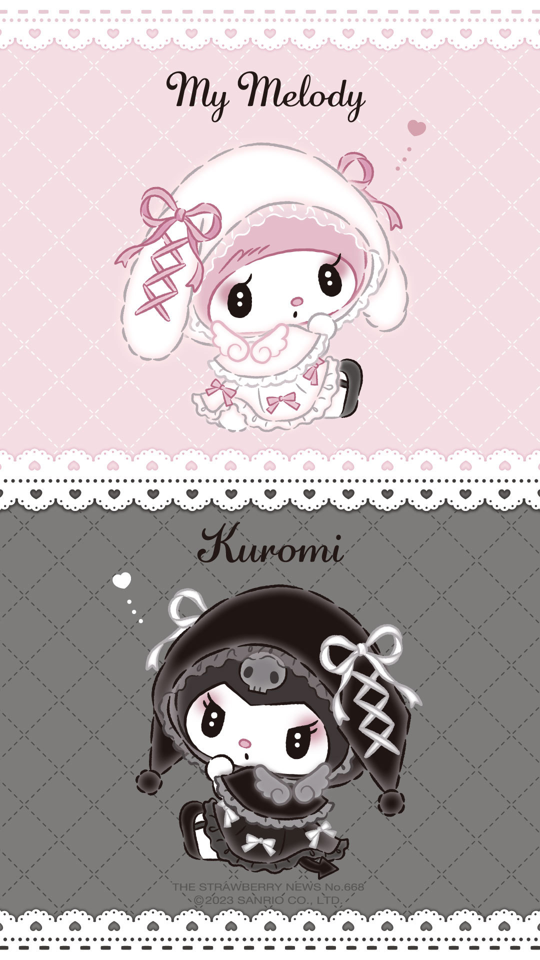 MY MELODY X KUROMI WALLPAPERS