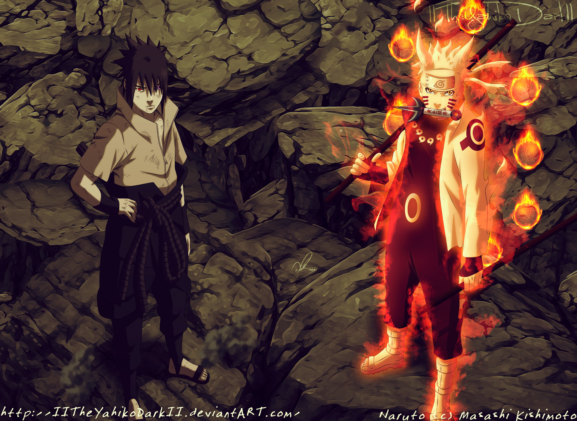 Sasuke & Naruto HD Anime Wallpaper
