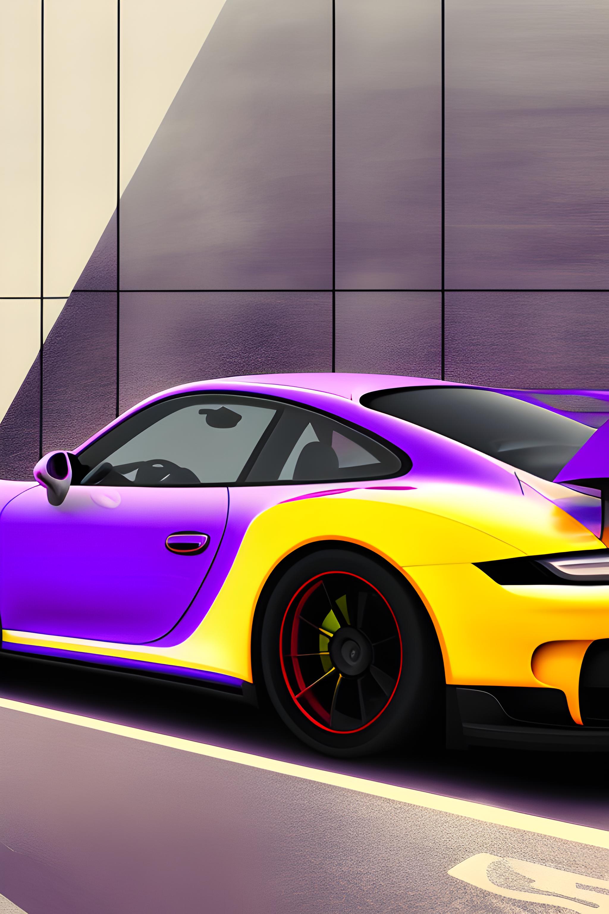Purple Porsche 9 11 Gt3