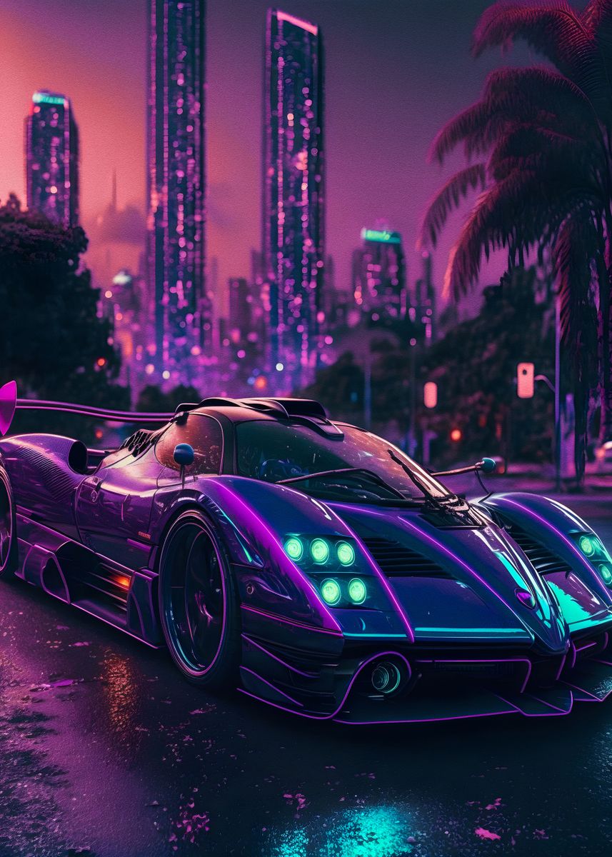 Pagani Zonda HP Barchetta' Poster