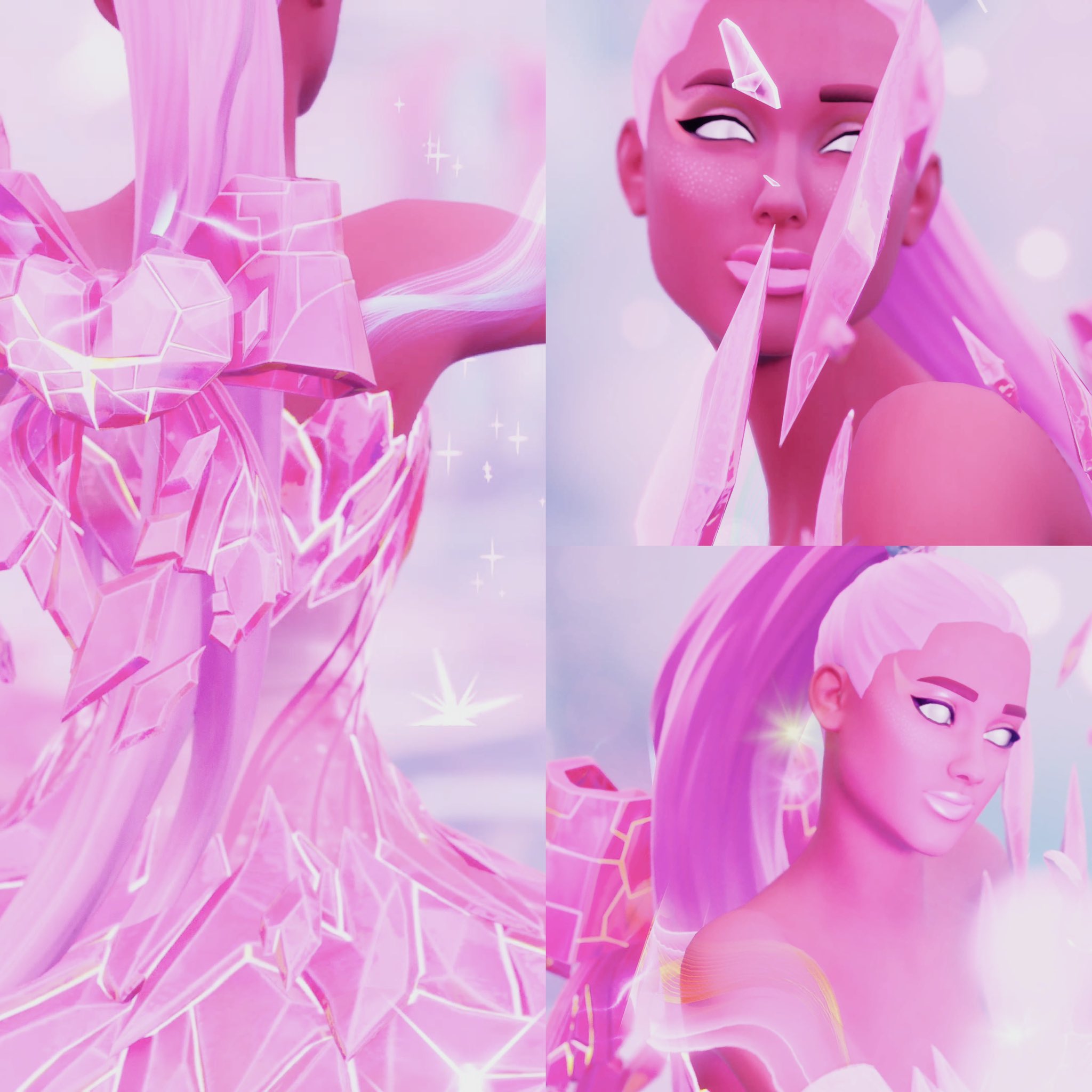 Rosy Rift Goddess Ariana Fortnite wallpaper