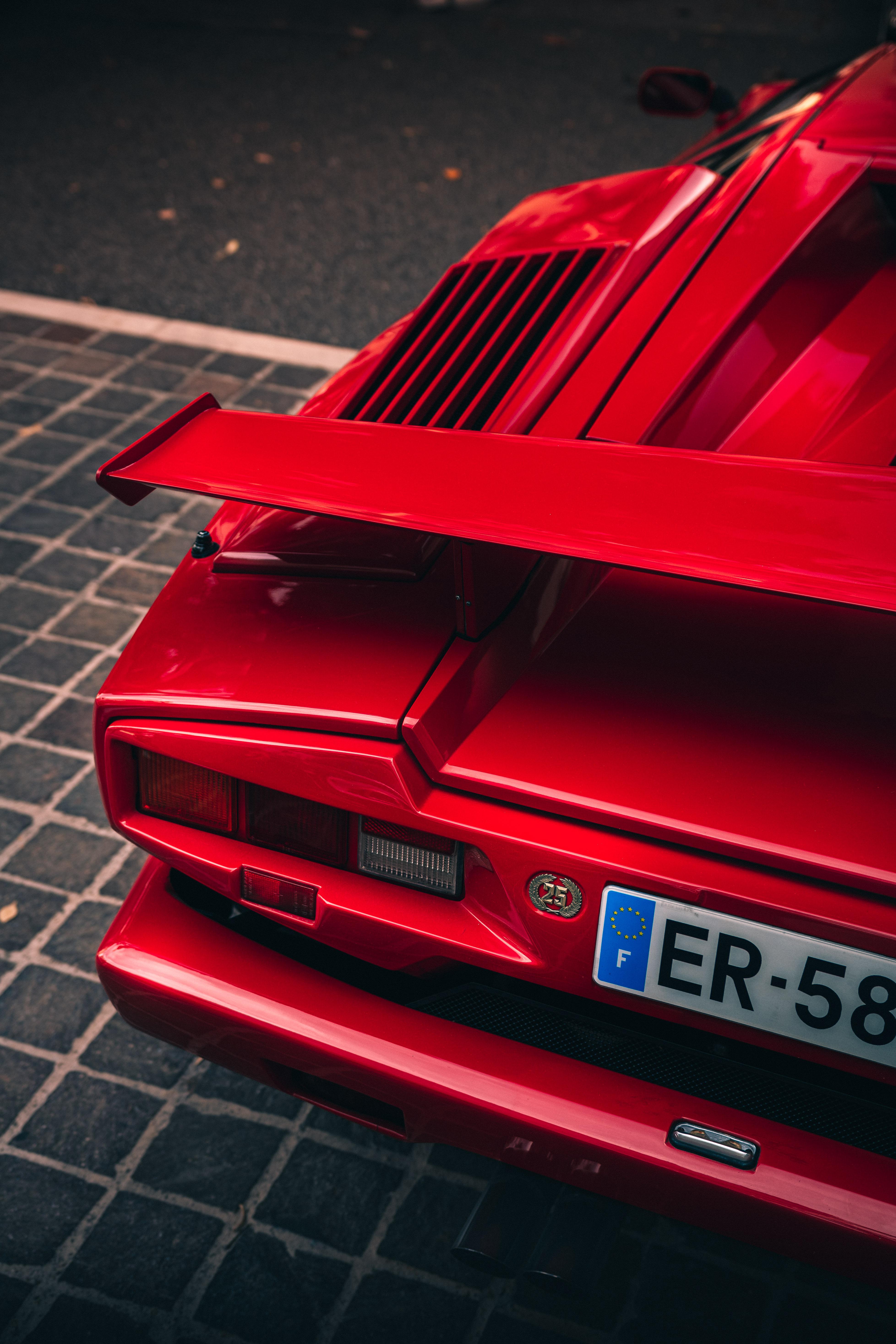 All Red Lamborghini Countach 25th