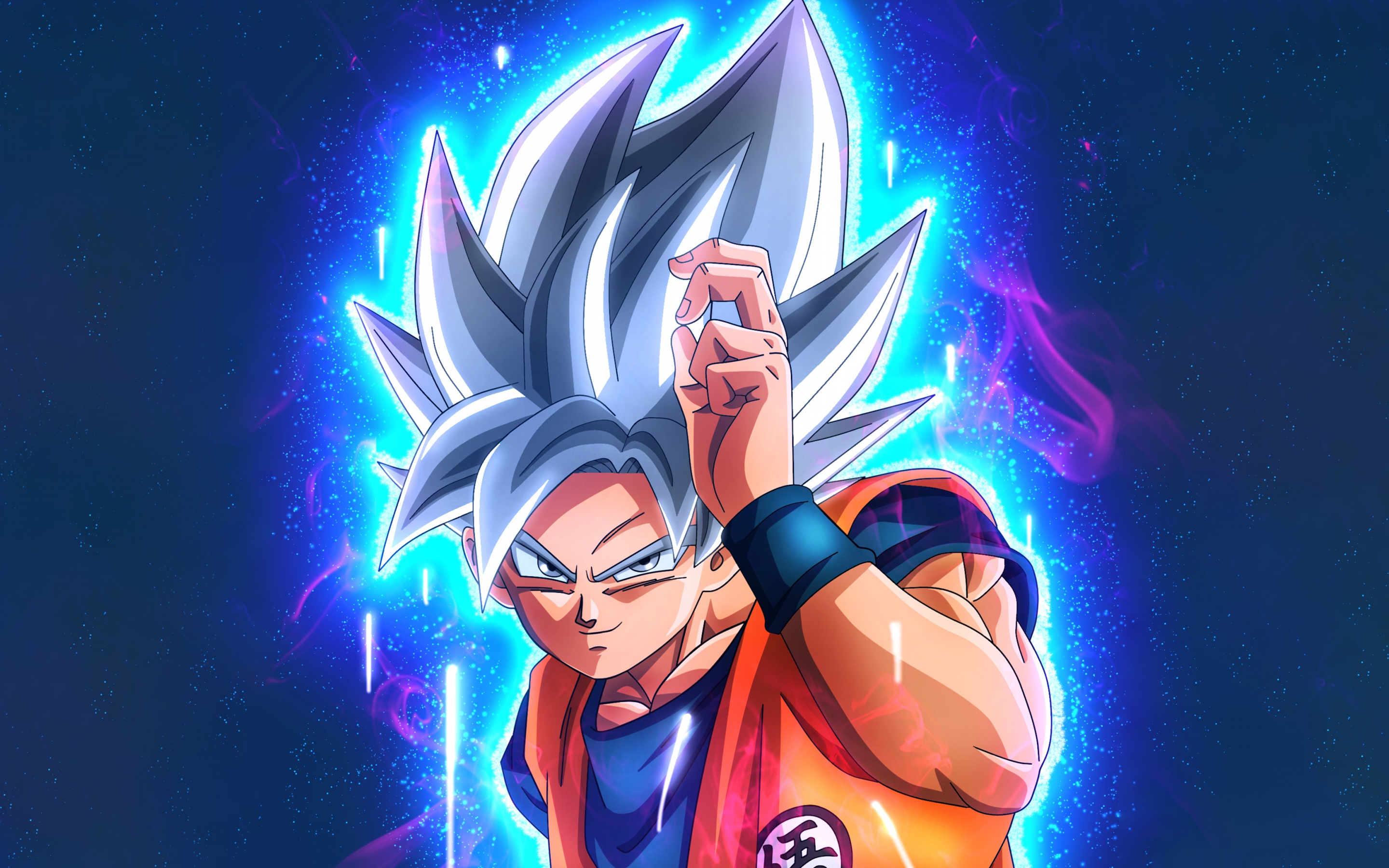 Goku Wallpaper 4K, Super Saiyan, Dragon