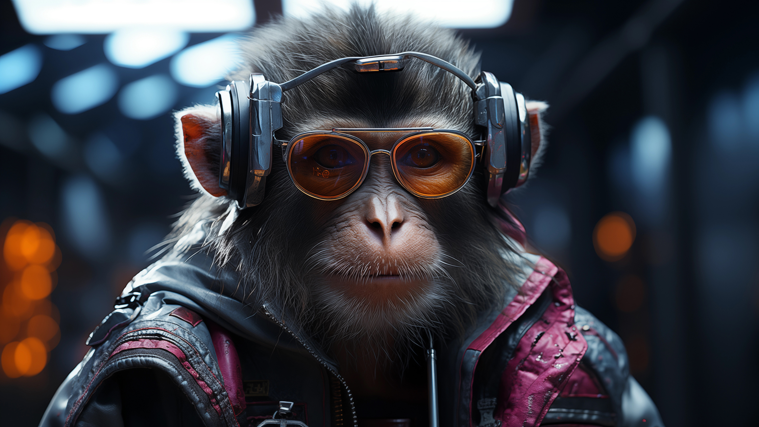 Smart monkey HD wallpaper 4K free