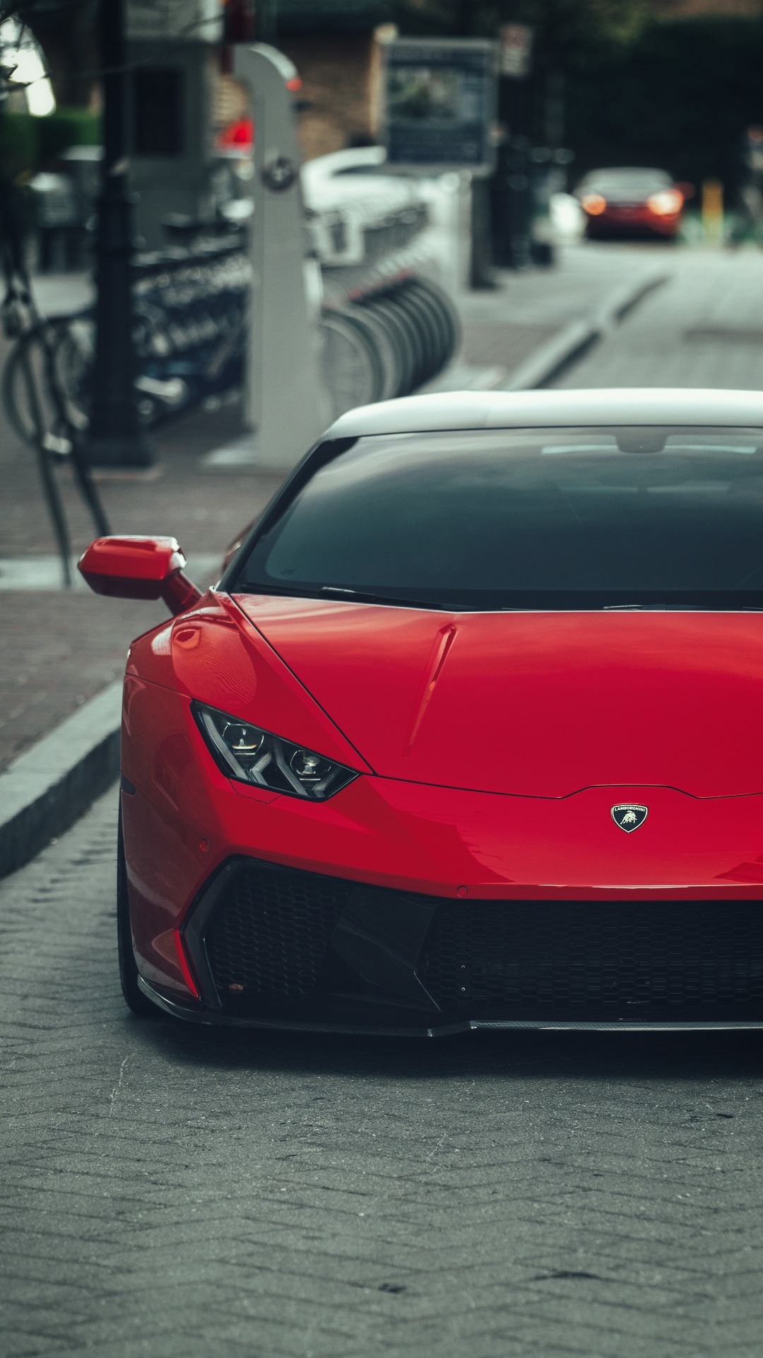 Wallpaper Red Lamborghini Huracan