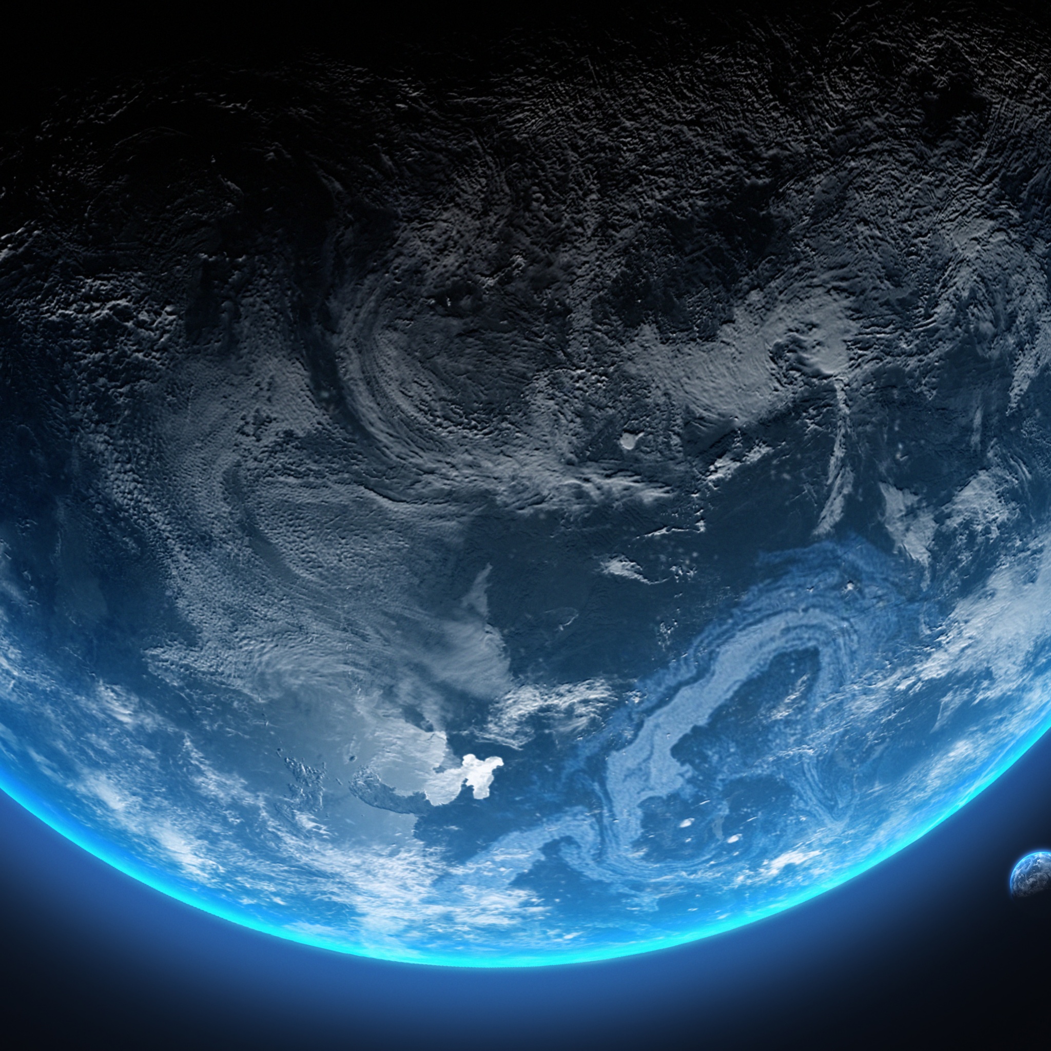 Planet Earth Wallpaper 4K, Orbit, Outer