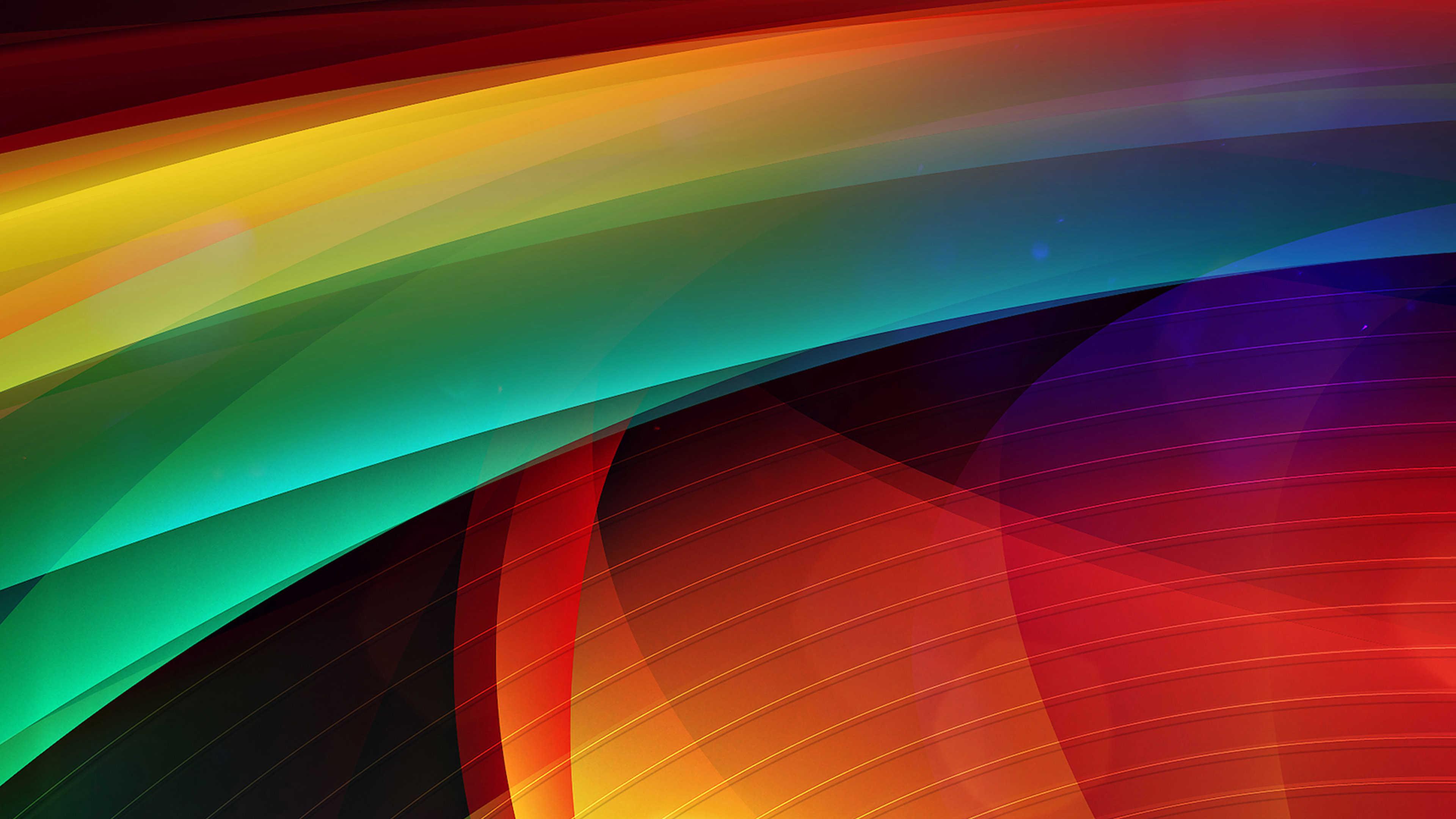 Rainbox Abstract Pattern Line Art