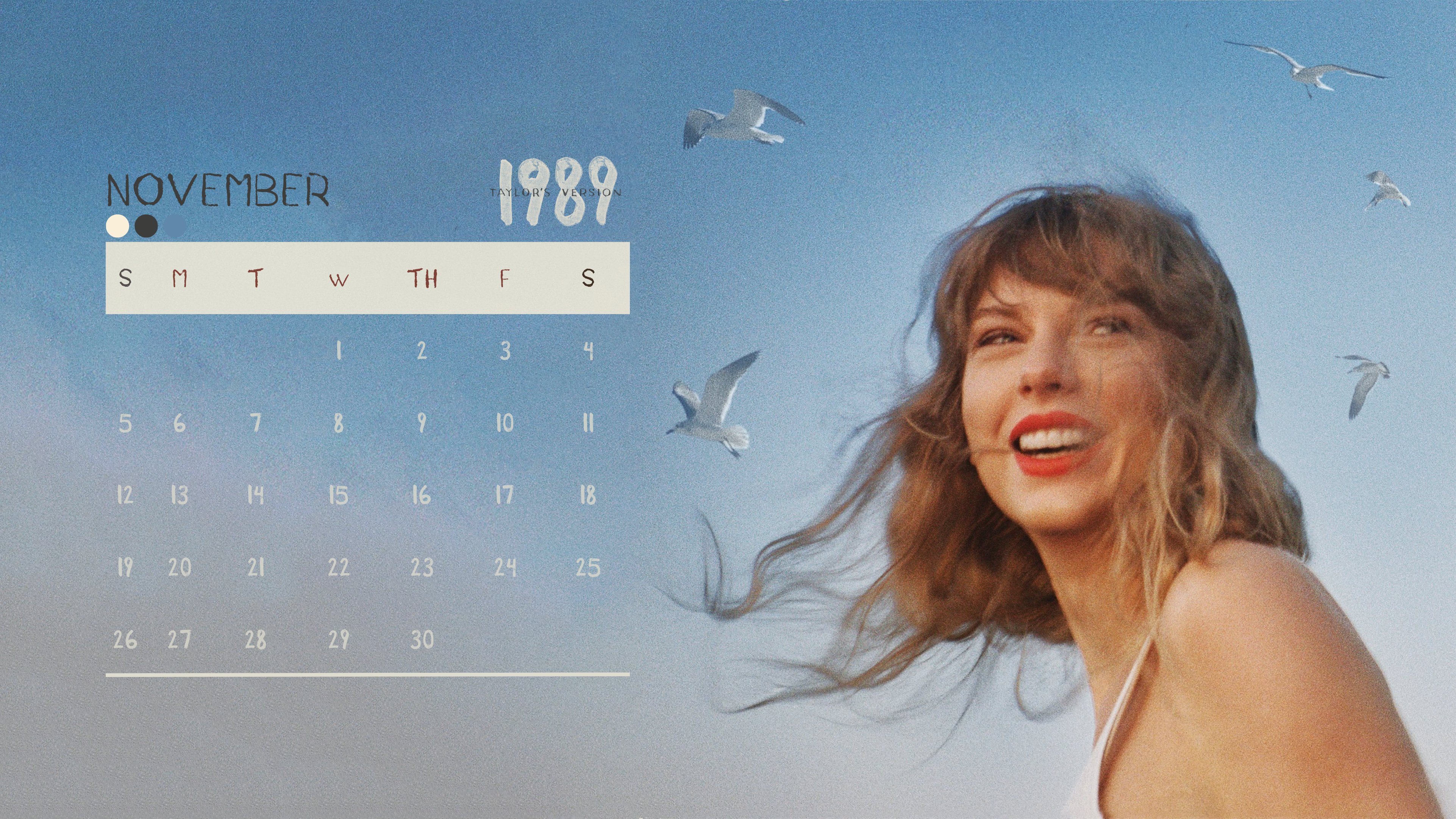 Calendar 4K Desktop Wallpaper
