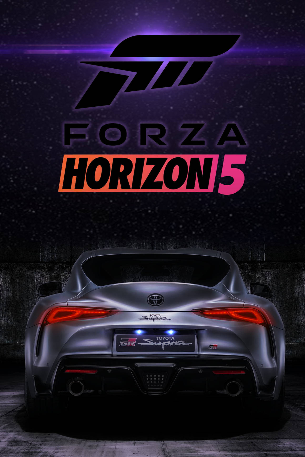 Forza Toyota Supra iPhone Wallpaper