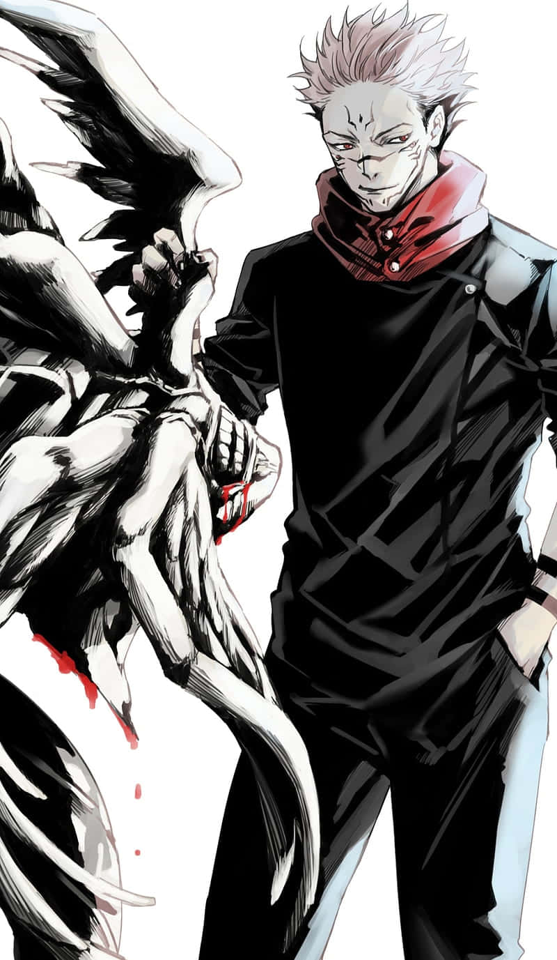 Gaming with Sukuna Mobile Wallpaper