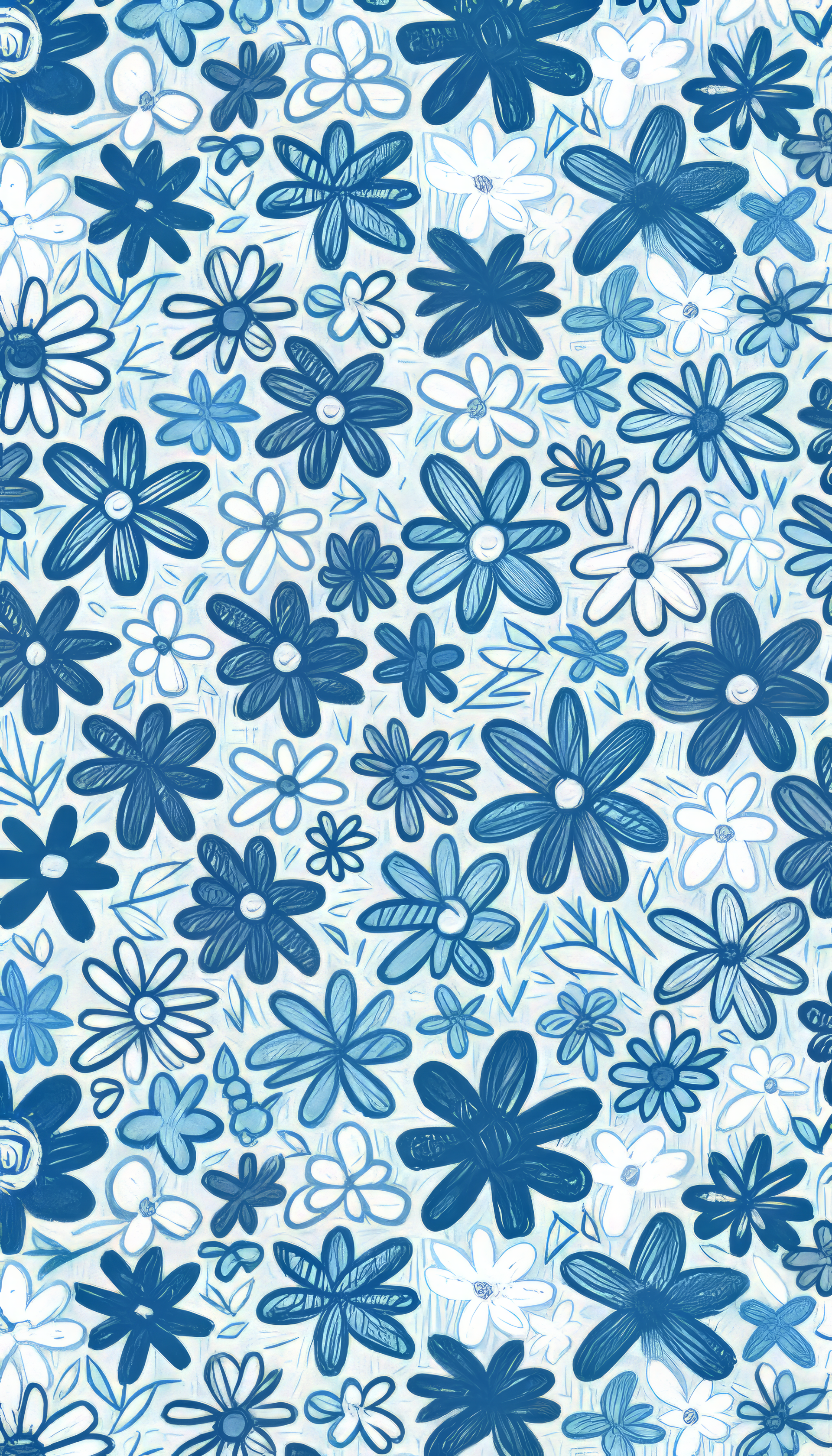 Blue Flower iPhone Wallpaper